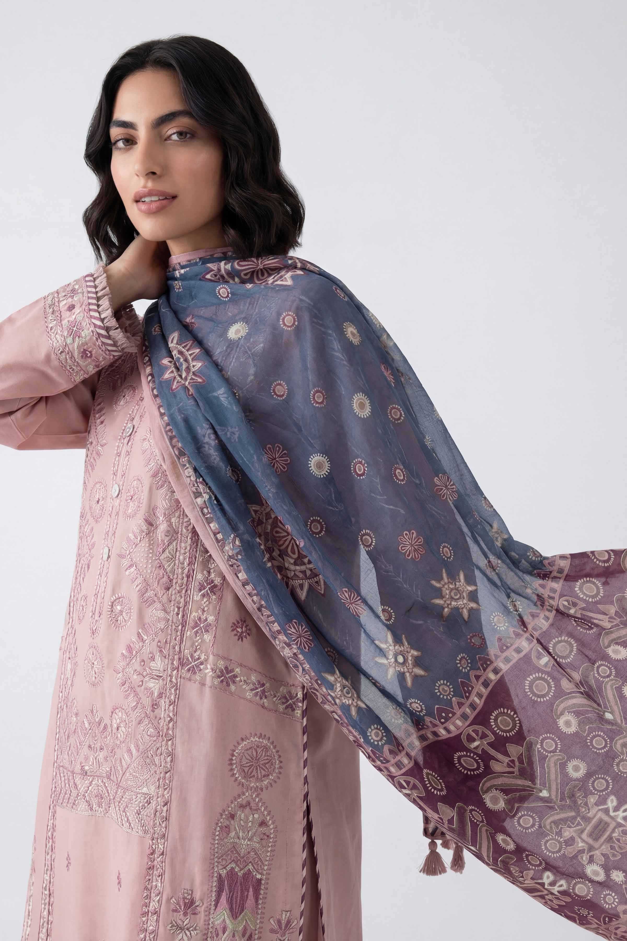 3 Piece - Digital Printed Embroidered Suit - 42601734 for Women - Unstitched Collection | Nishat | Shop Online