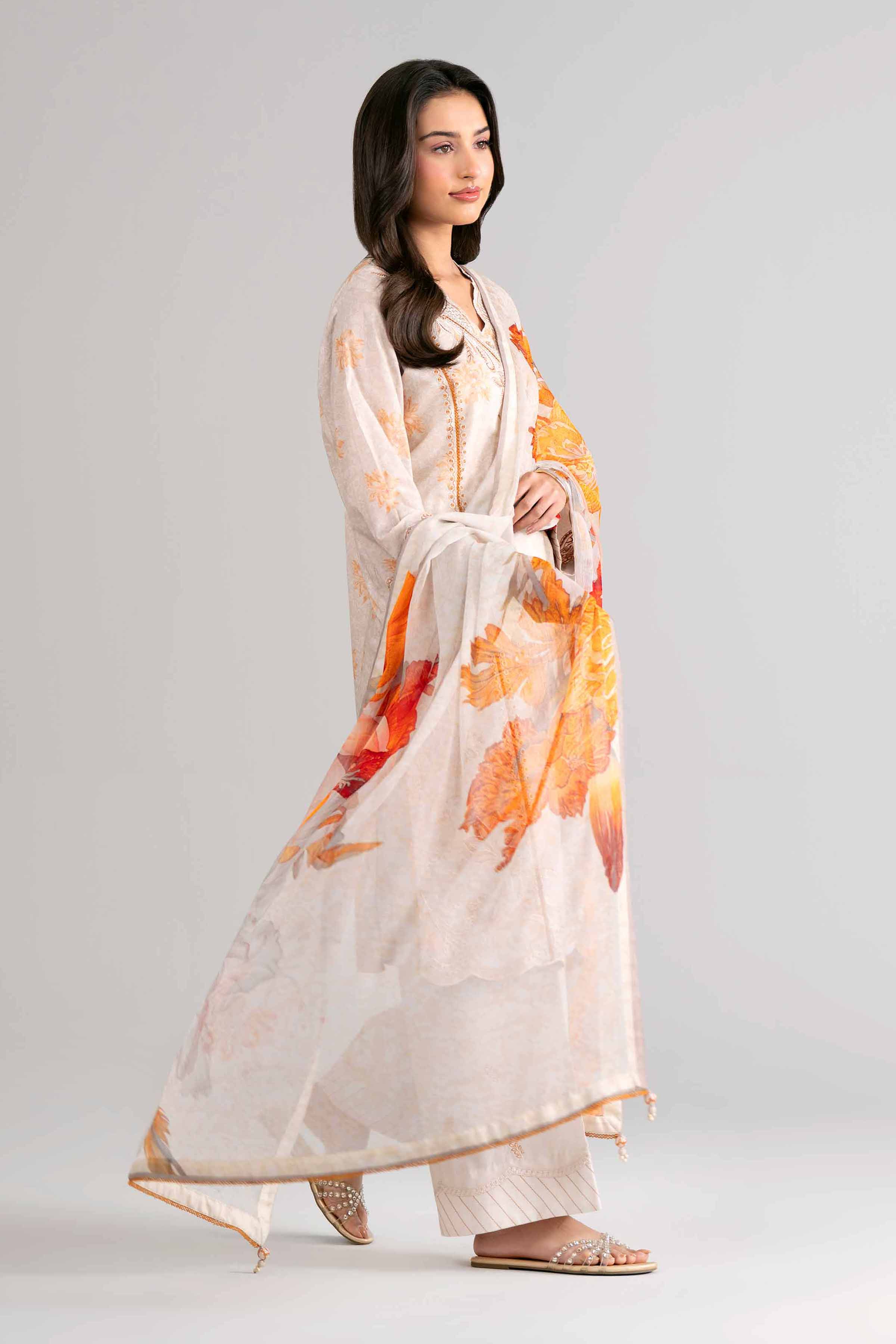 3 Piece - Digital Printed Embroidered Suit - 42601739 for Women - Unstitched Collection | Nishat | Shop Online