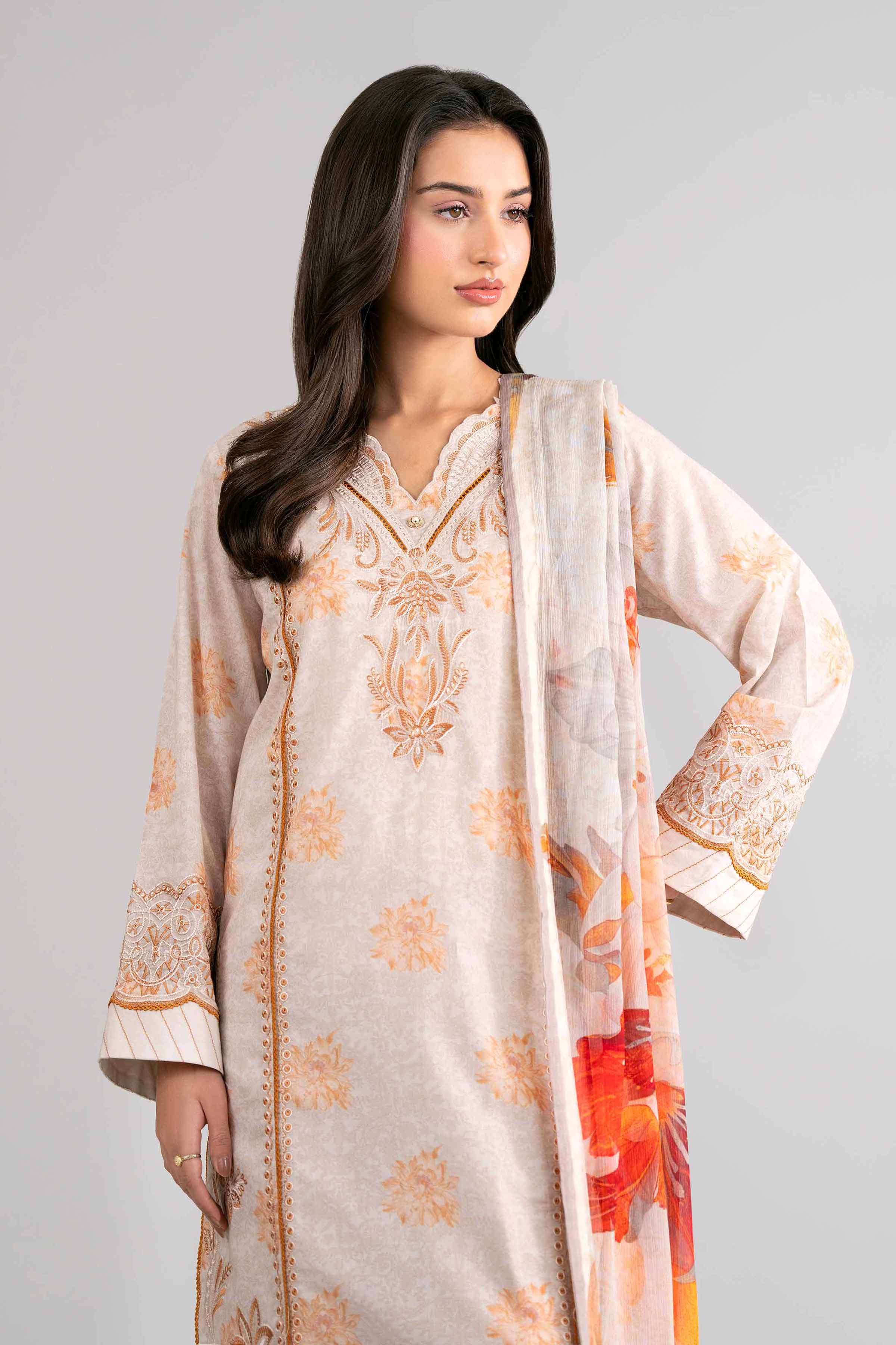 3 Piece - Digital Printed Embroidered Suit - 42601739 for Women - Unstitched Collection | Nishat | Shop Online