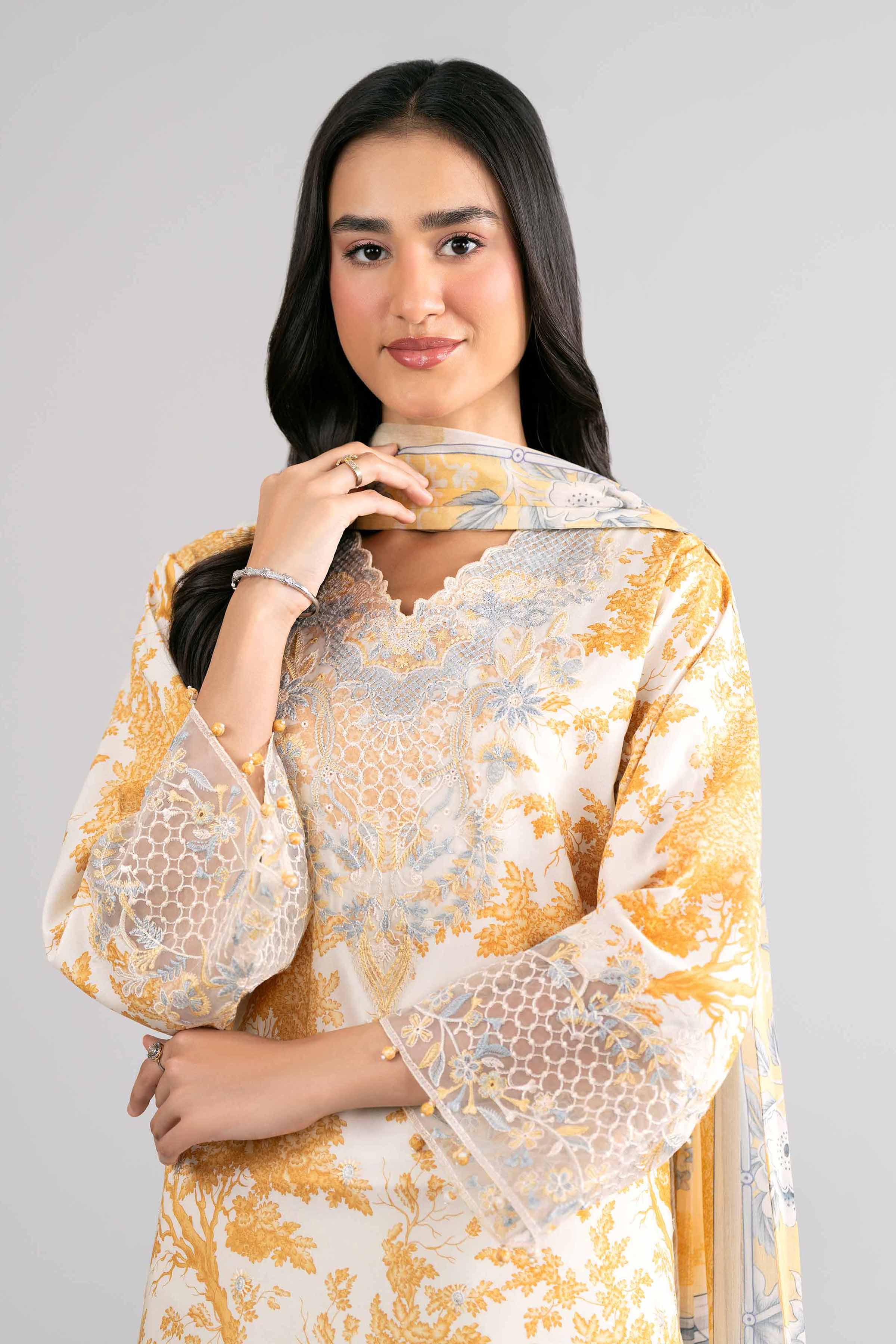 3 Piece - Digital Printed Embroidered Suit - 42601740 for Women - Unstitched Collection | Nishat | Shop Online