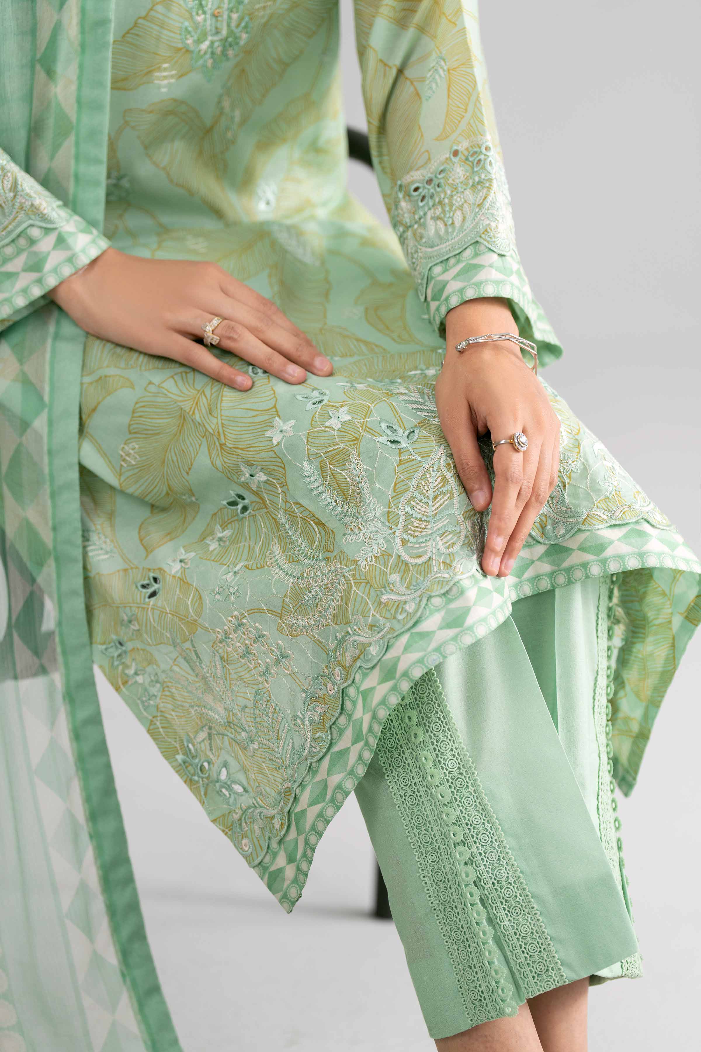3 Piece - Digital Printed Embroidered Suit - 42601742 for Women - Unstitched Collection | Nishat | Shop Online