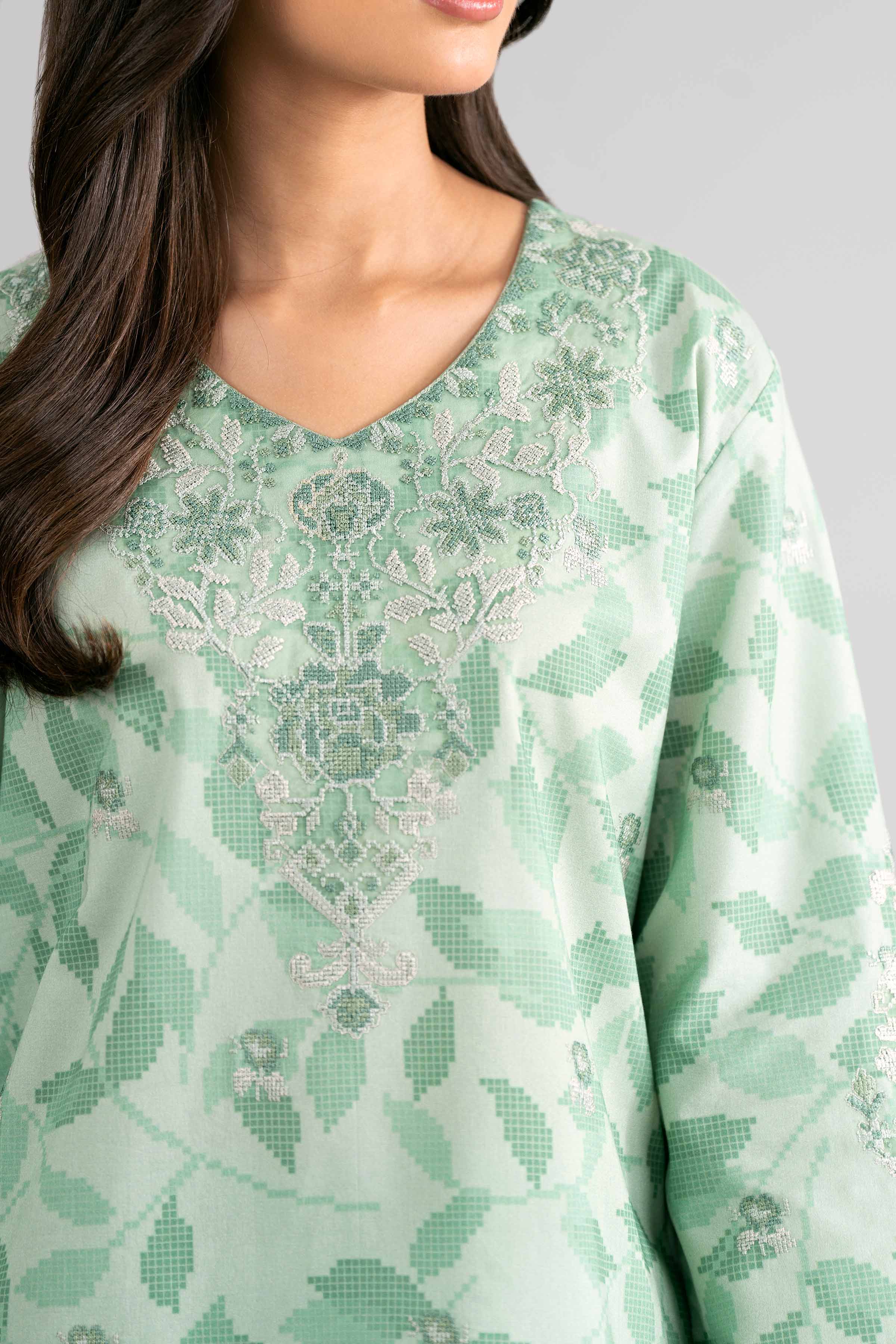 3 Piece - Digital Printed Embroidered Suit - 42601743 for Women - Unstitched Collection | Nishat | Shop Online