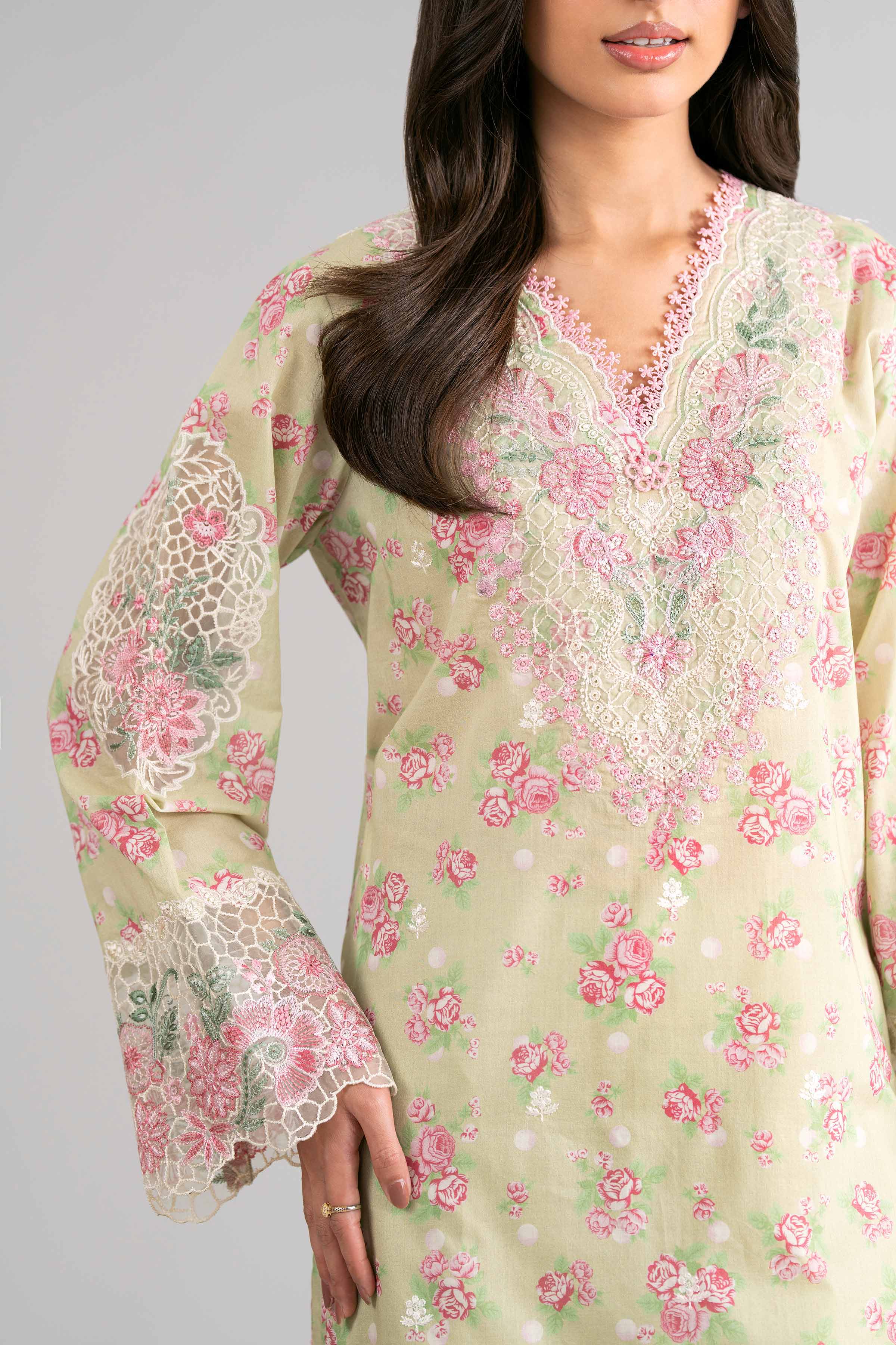 3 Piece - Digital Printed Embroidered Suit - 42601744 for Women - Unstitched Collection | Nishat | Shop Online
