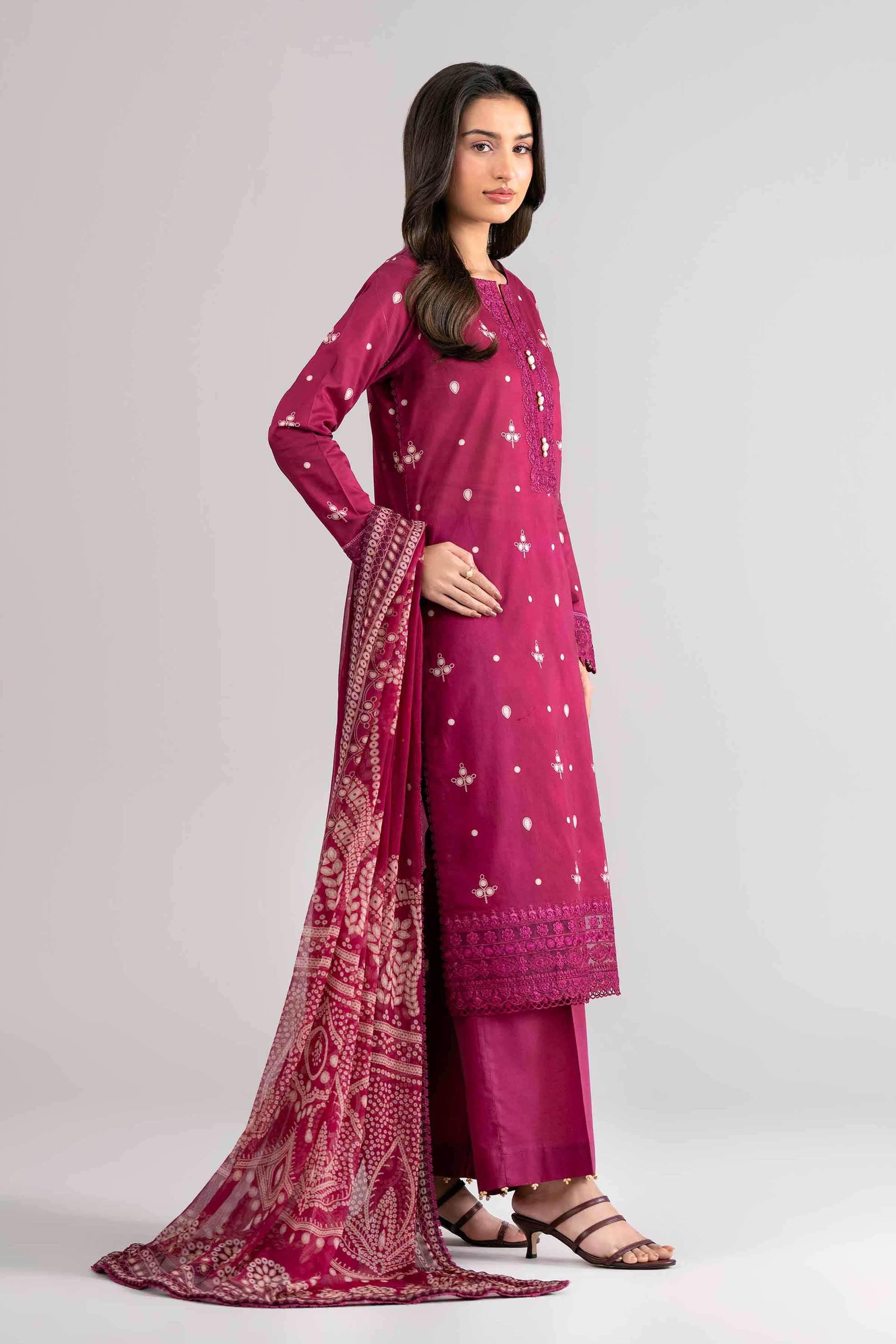 3 Piece - Digital Printed Embroidered Suit - 42601750 for Women - Unstitched Collection | Nishat | Shop Online