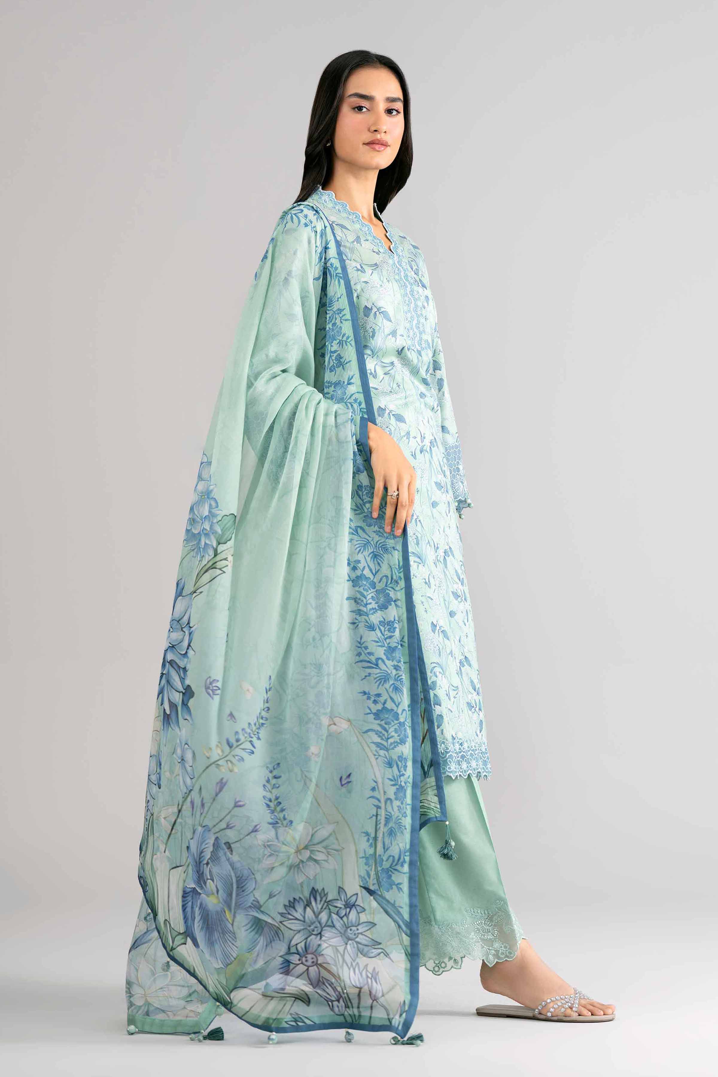 3 Piece - Digital Printed Embroidered Suit - 42601751 for Women - Unstitched Collection | Nishat | Shop Online