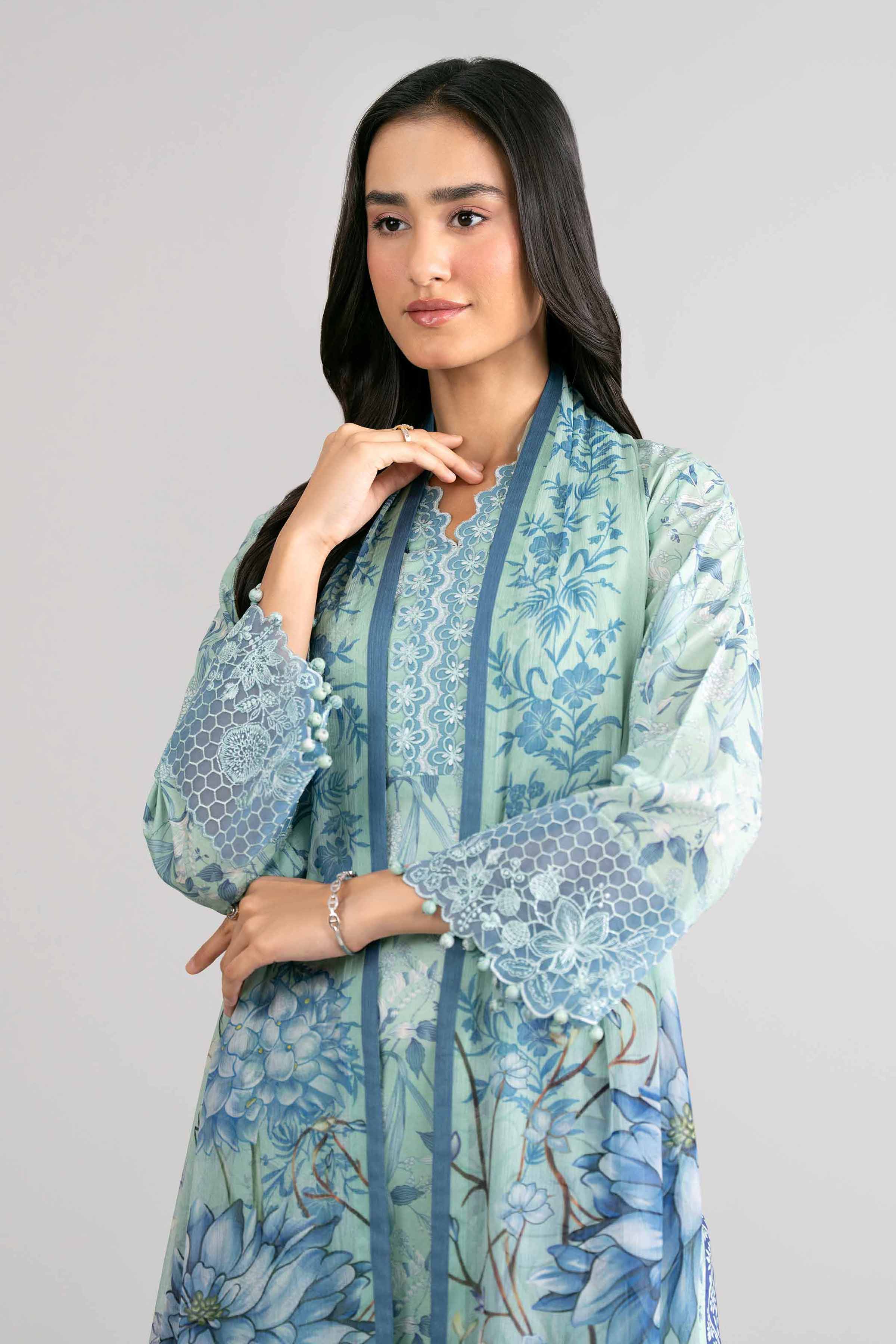 3 Piece - Digital Printed Embroidered Suit - 42601751 for Women - Unstitched Collection | Nishat | Shop Online