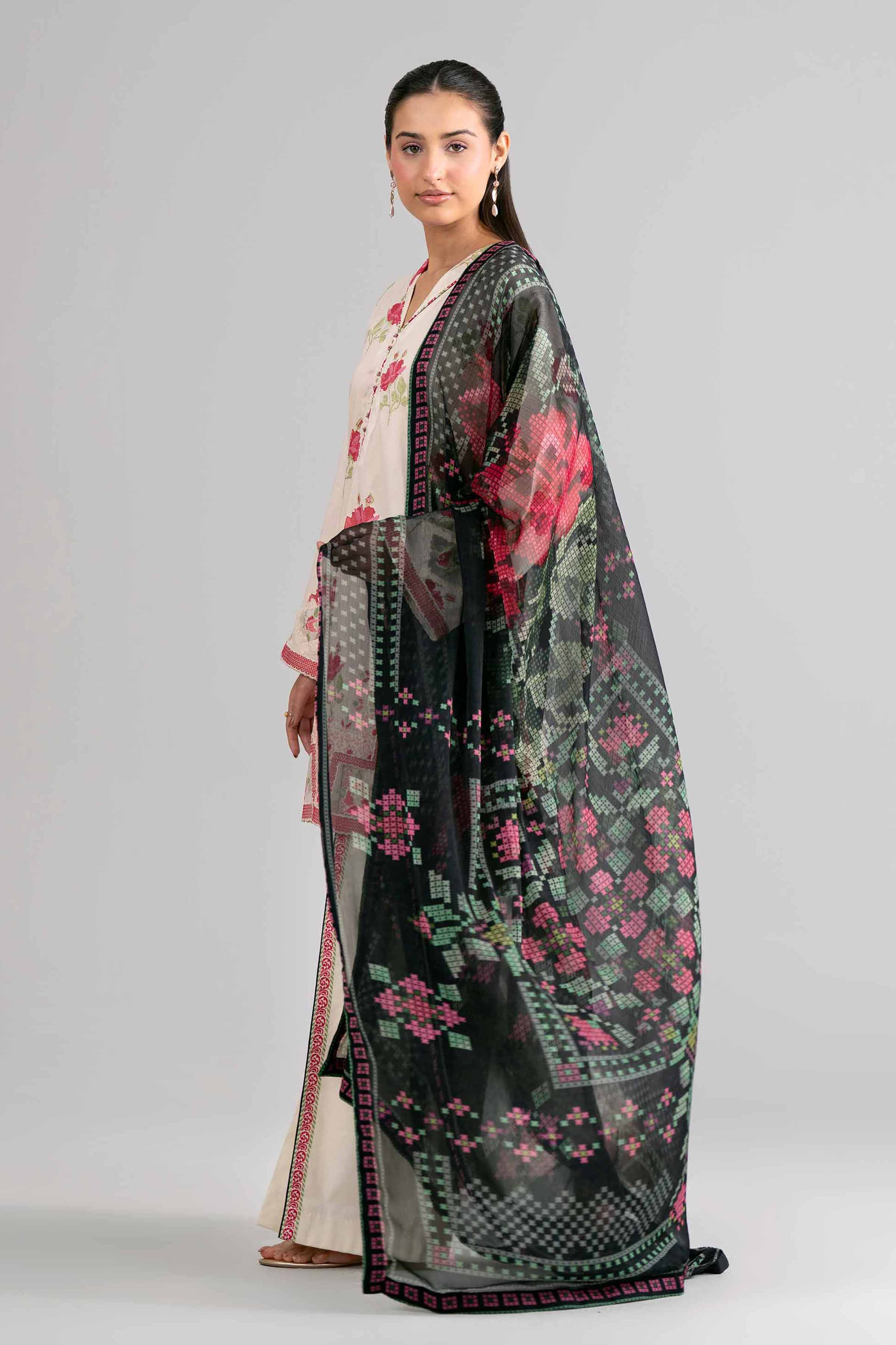 3 Piece - Digital Printed Embroidered Suit - 42601753 for Women - Unstitched Collection | Nishat | Shop Online