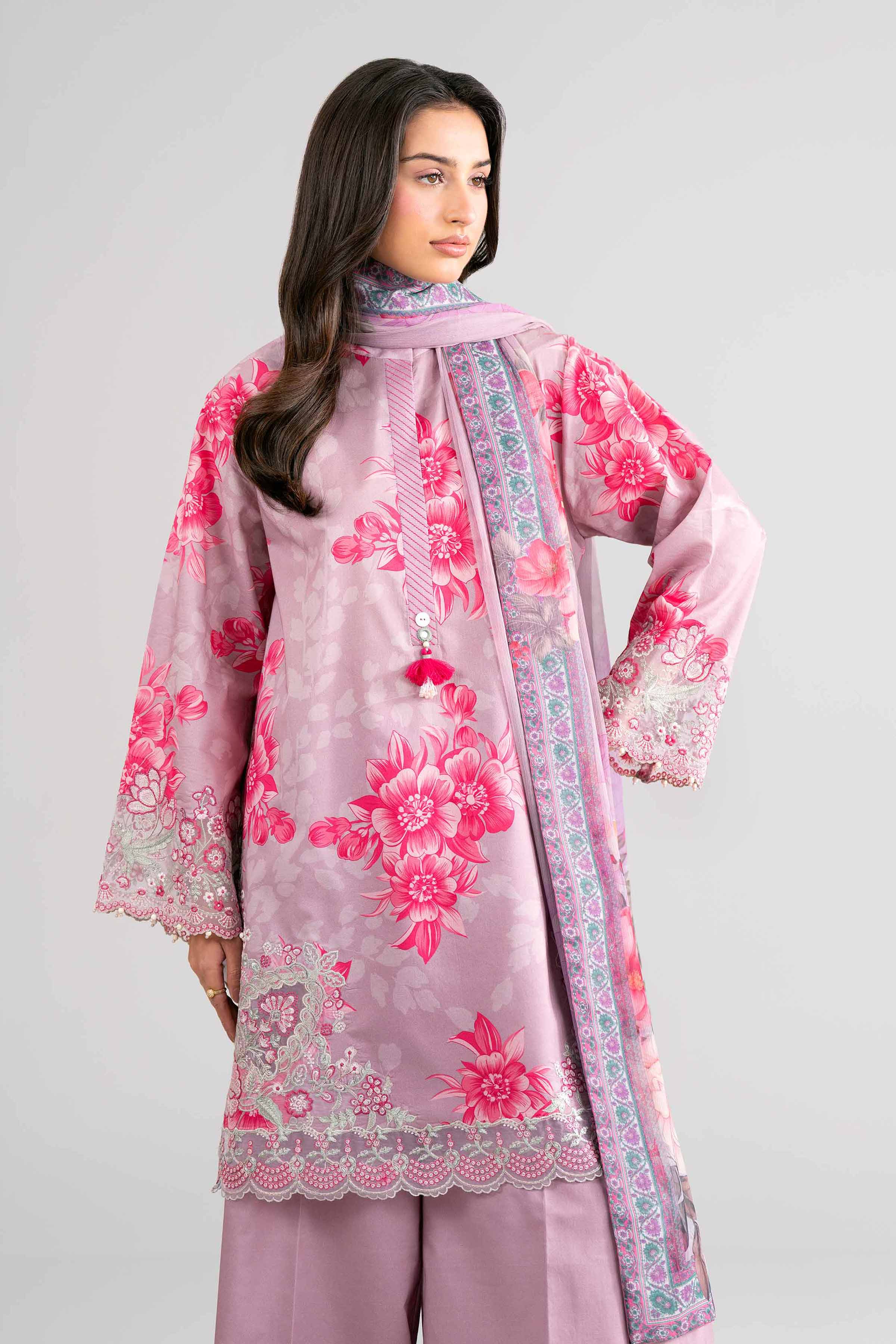 3 Piece - Digital Printed Embroidered Suit - 42601754 for Women - Unstitched Collection | Nishat | Shop Online