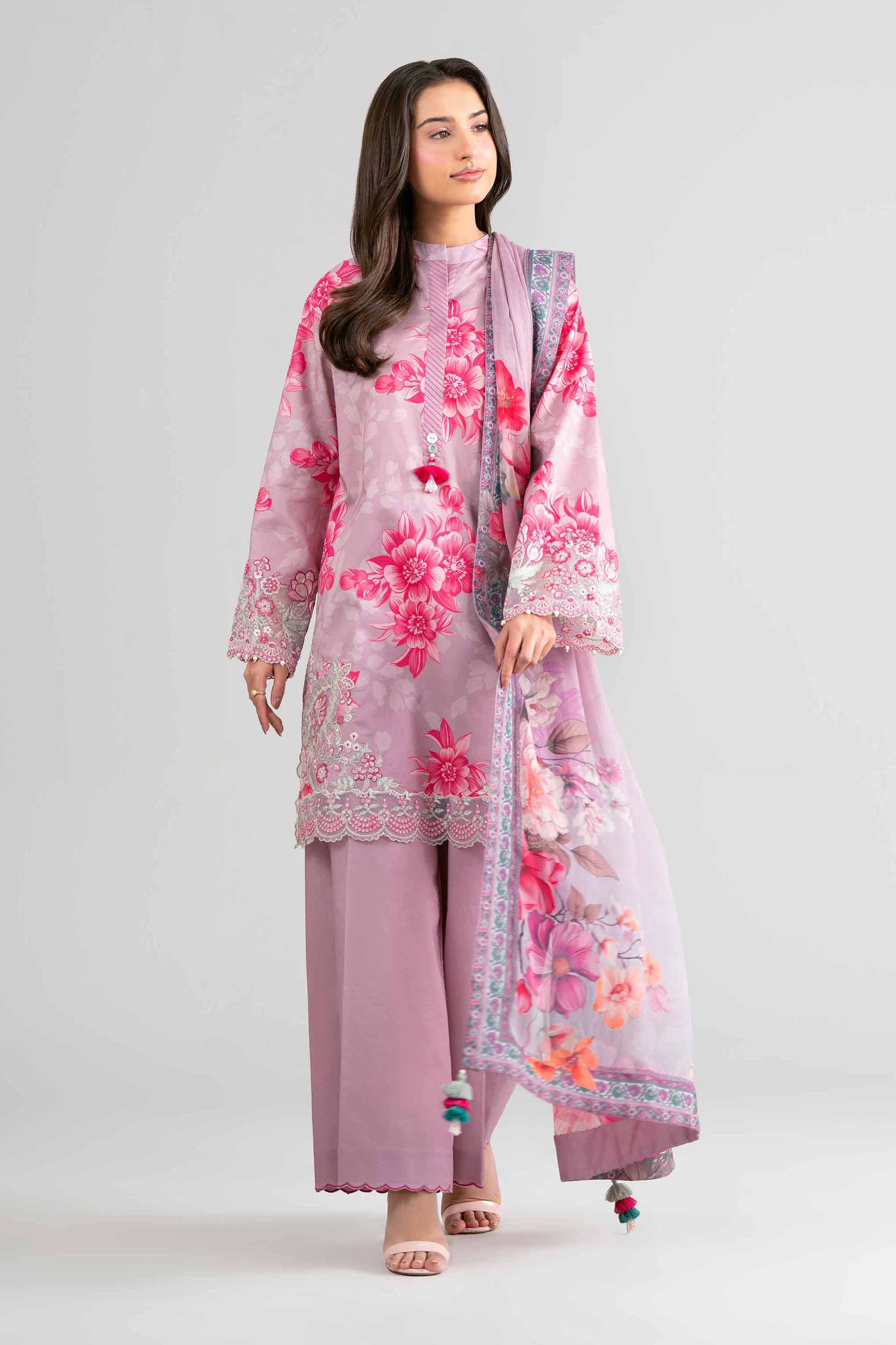 3 Piece - Digital Printed Embroidered Suit - 42601754 for Women - Unstitched Collection | Nishat | Shop Online