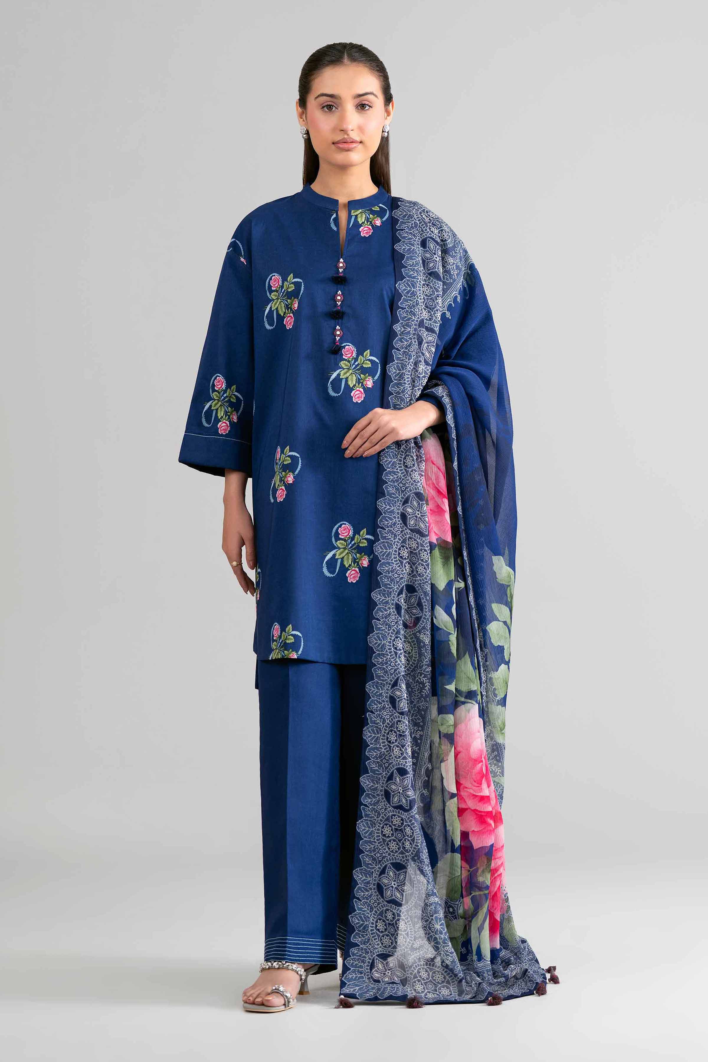 3 Piece - Digital Printed Suit - 42601763 for Women - Unstitched Collection | Nishat | Shop Online