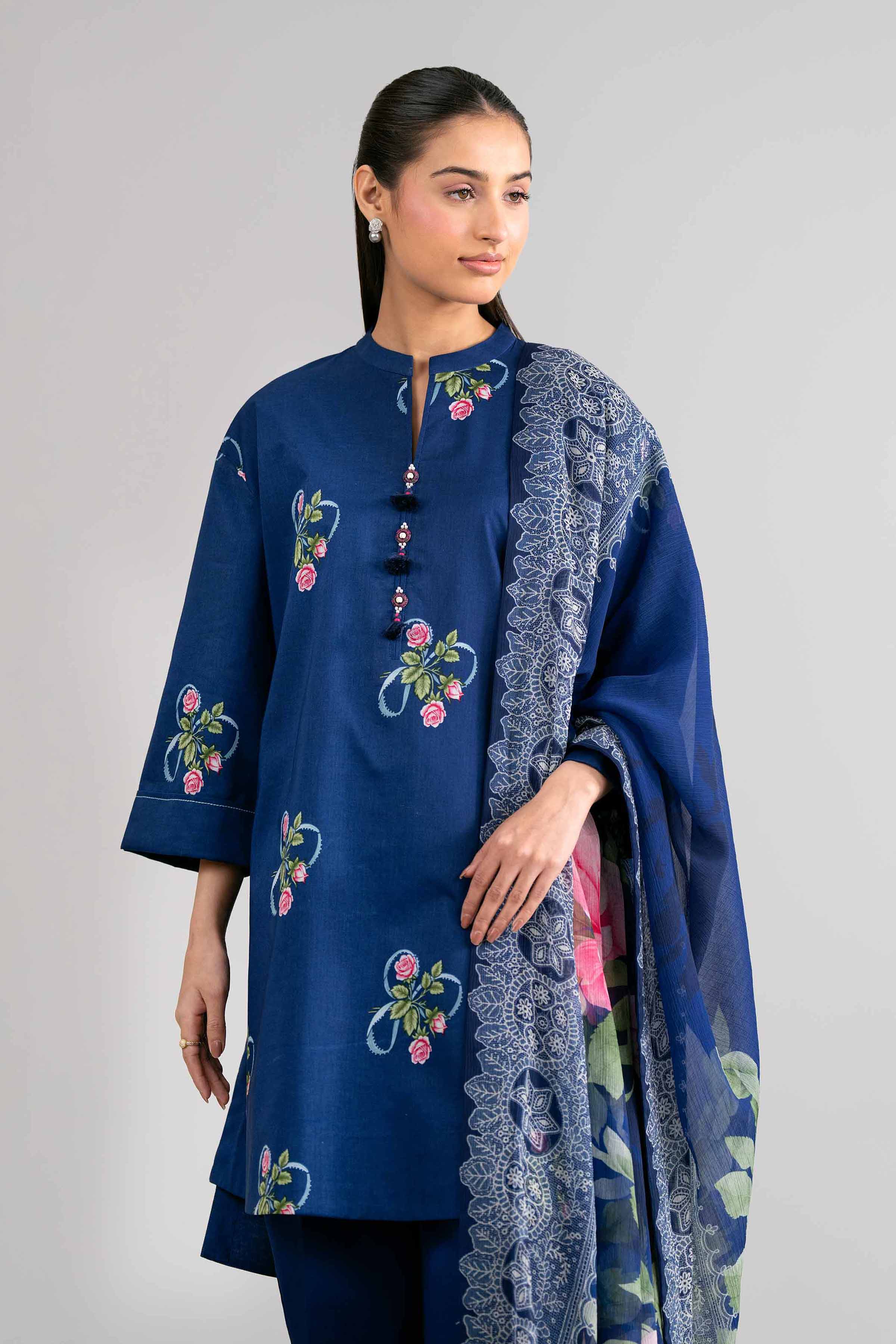 3 Piece - Digital Printed Suit - 42601763 for Women - Unstitched Collection | Nishat | Shop Online