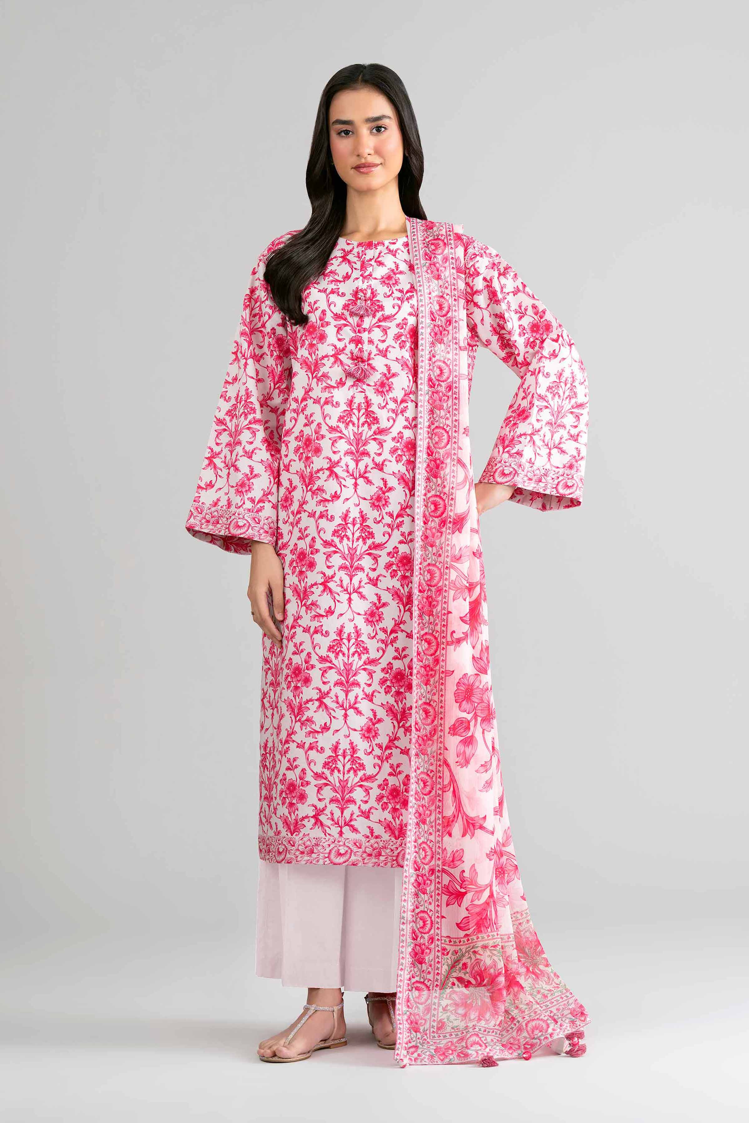 3 Piece - Digital Printed Suit - 42601764