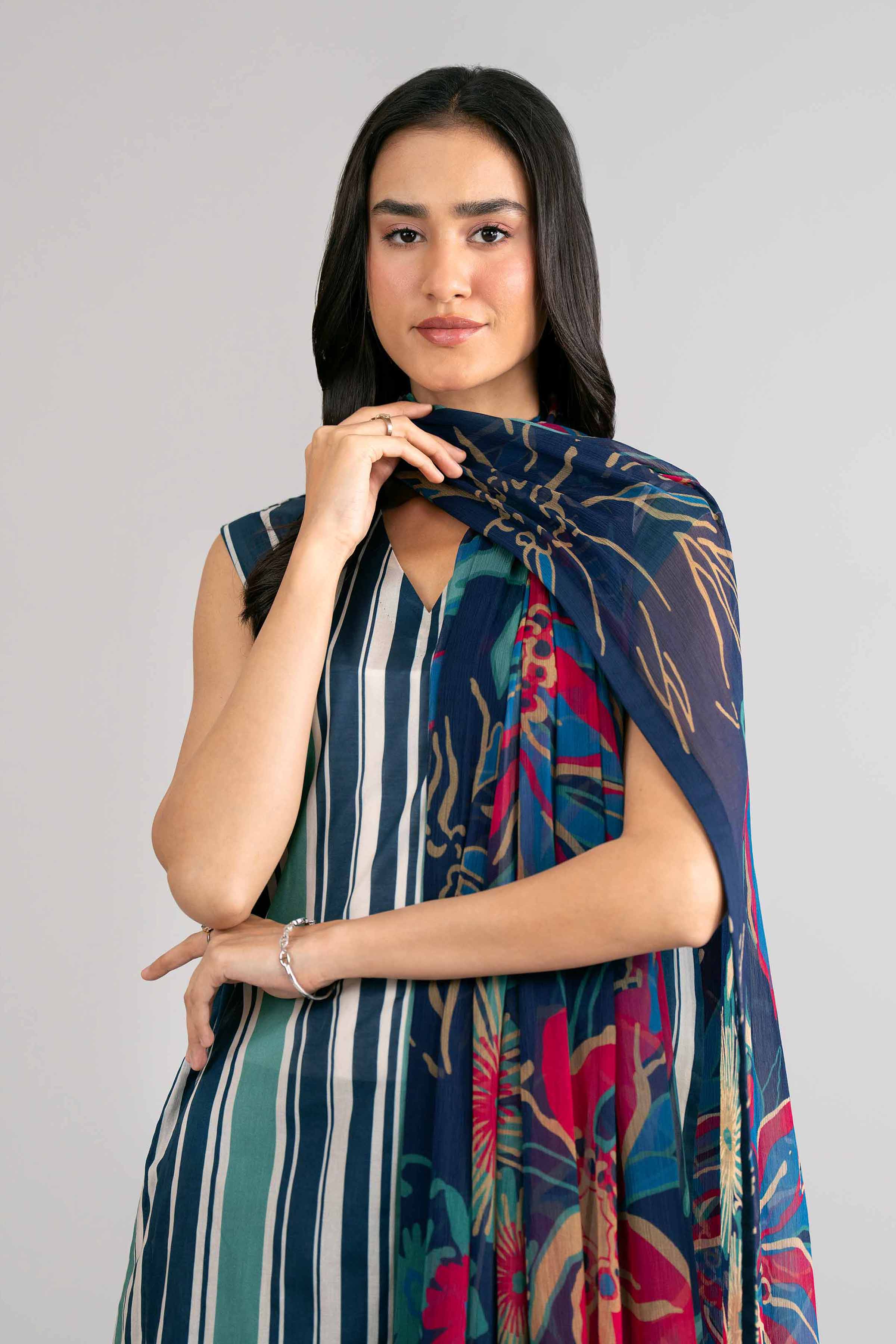 3 Piece - Digital Printed Suit - 42601765 for Women - Unstitched Collection | Nishat | Shop Online