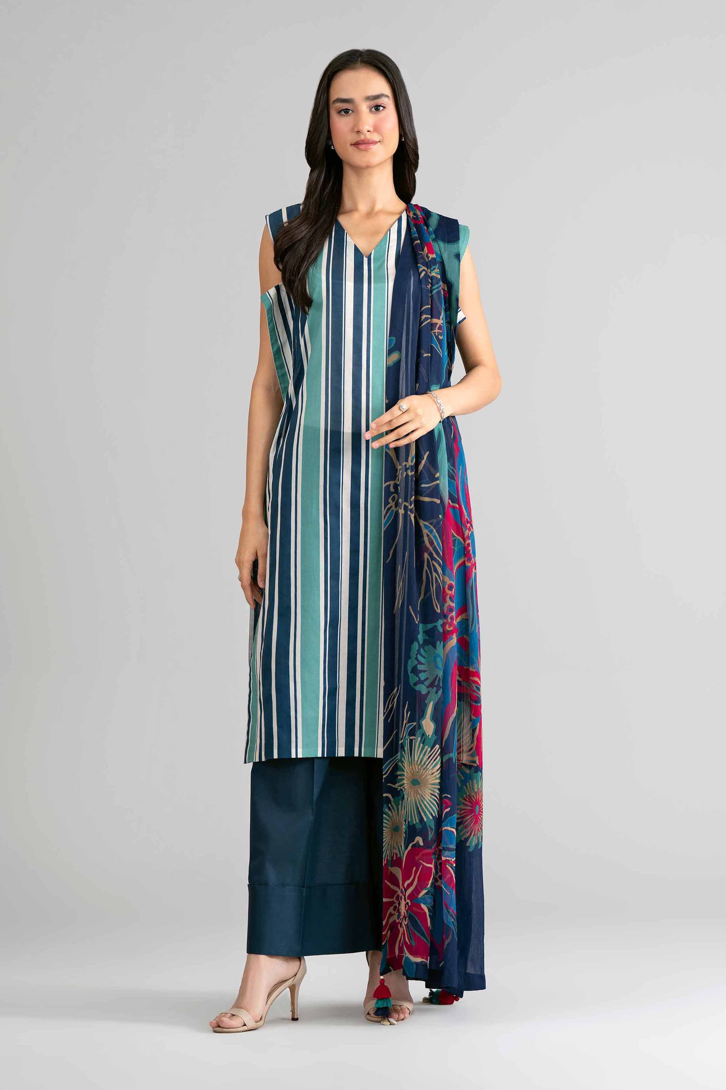 3 Piece - Digital Printed Suit - 42601765 for Women - Unstitched Collection | Nishat | Shop Online