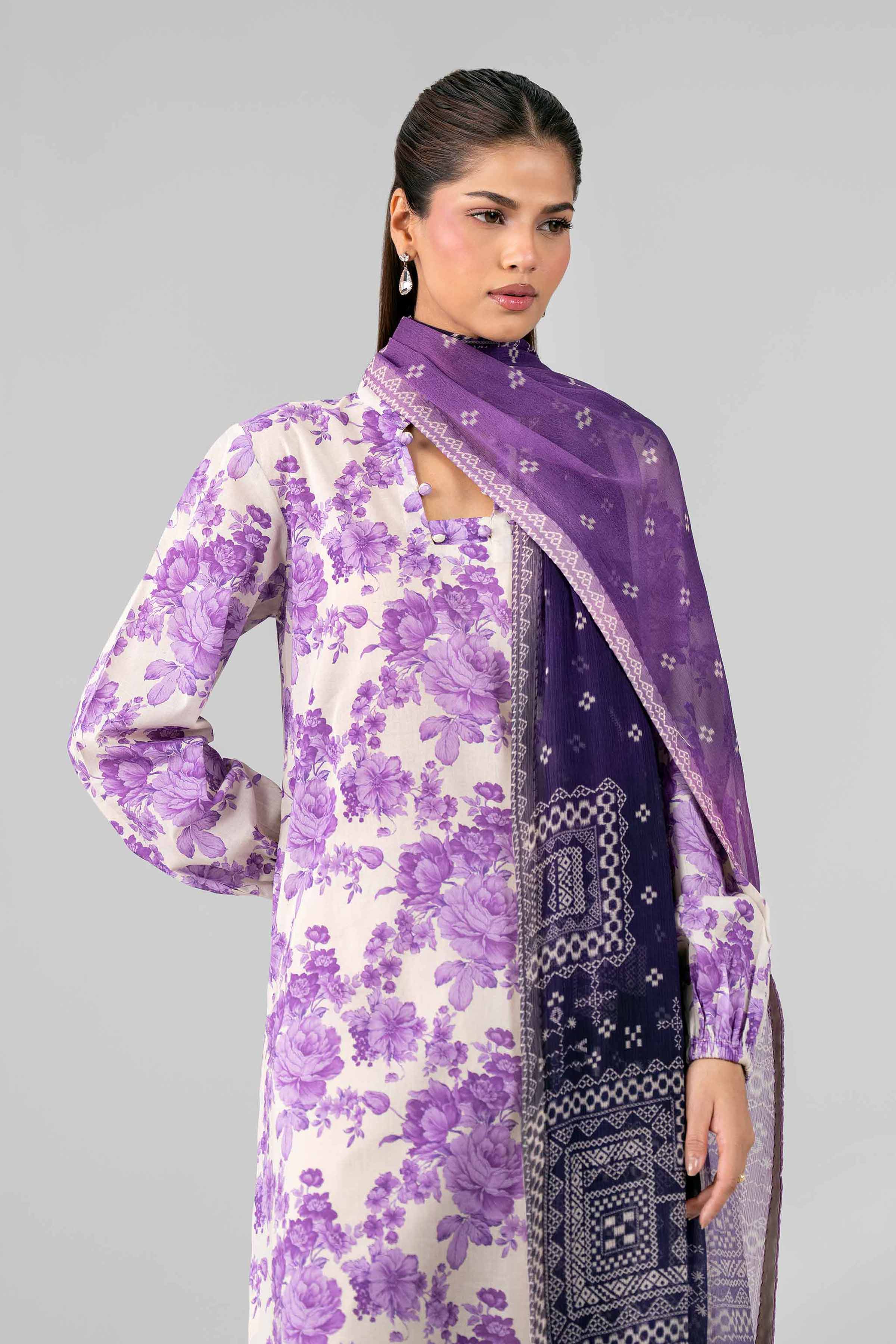 3 Piece - Digital Printed Suit - 42601766 for Women - Unstitched Collection | Nishat | Shop Online