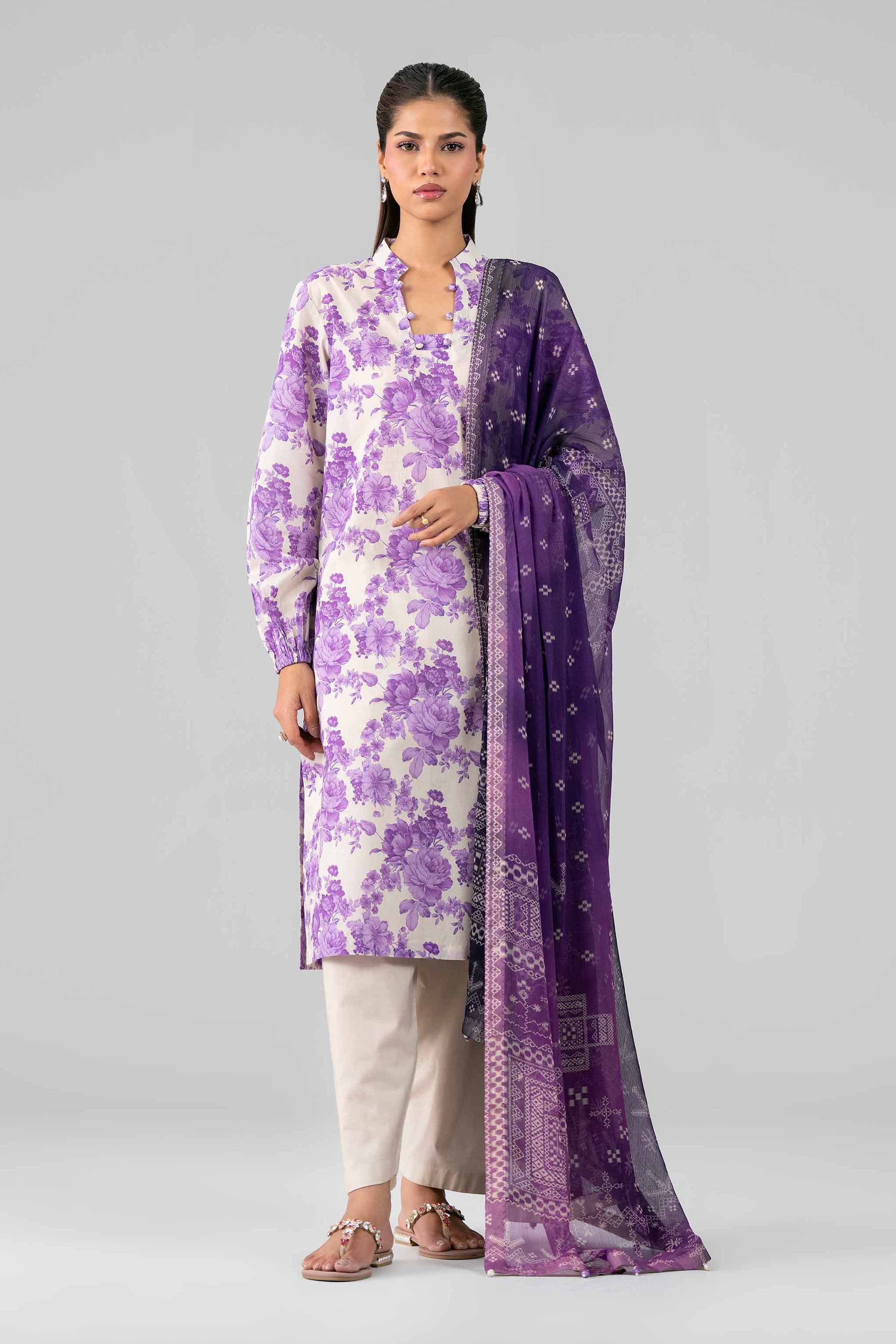 3 Piece - Digital Printed Suit - 42601766 for Women - Unstitched Collection | Nishat | Shop Online