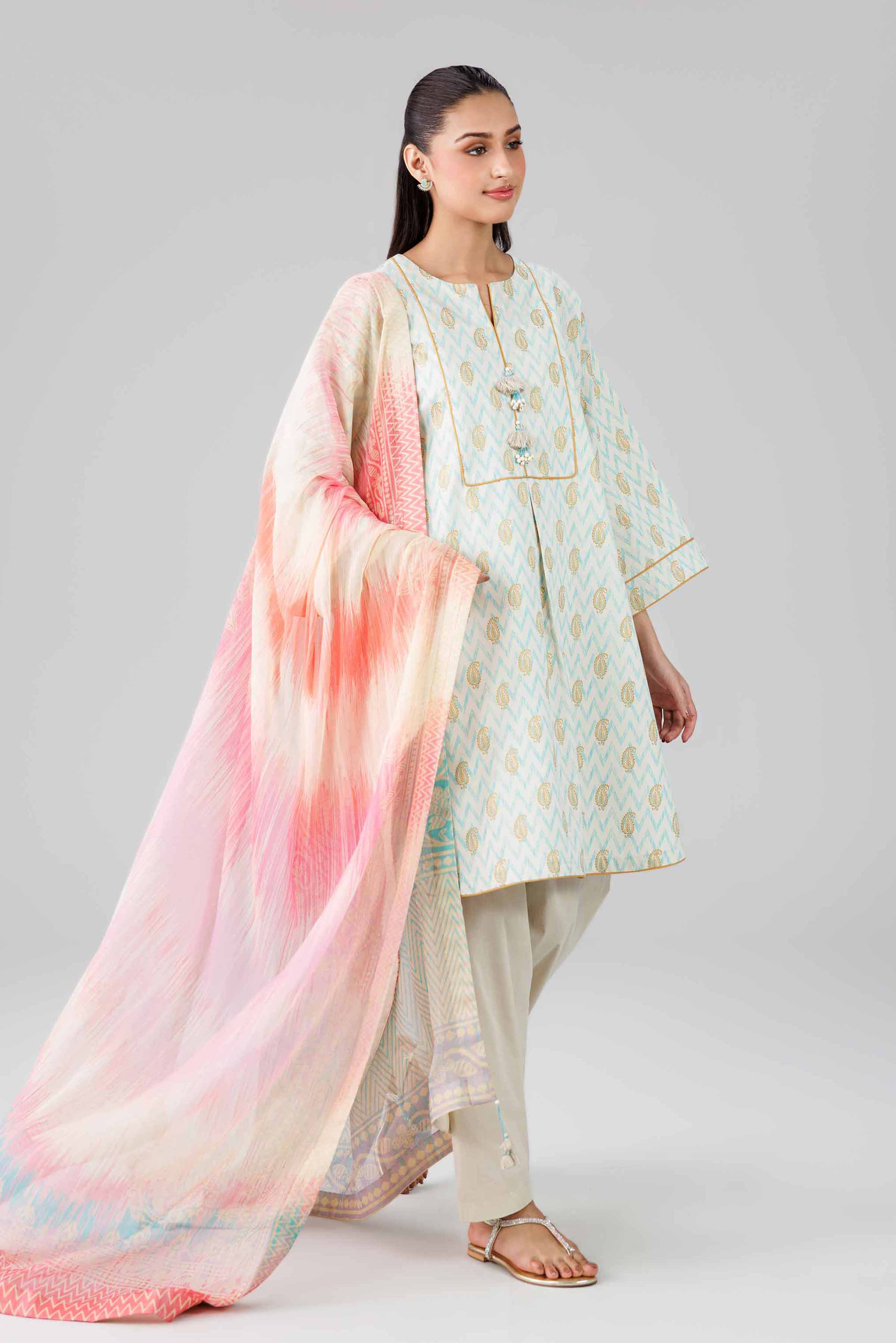 3 Piece - Digital Printed Suit - 42601767 for Women - Unstitched Collection | Nishat | Shop Online