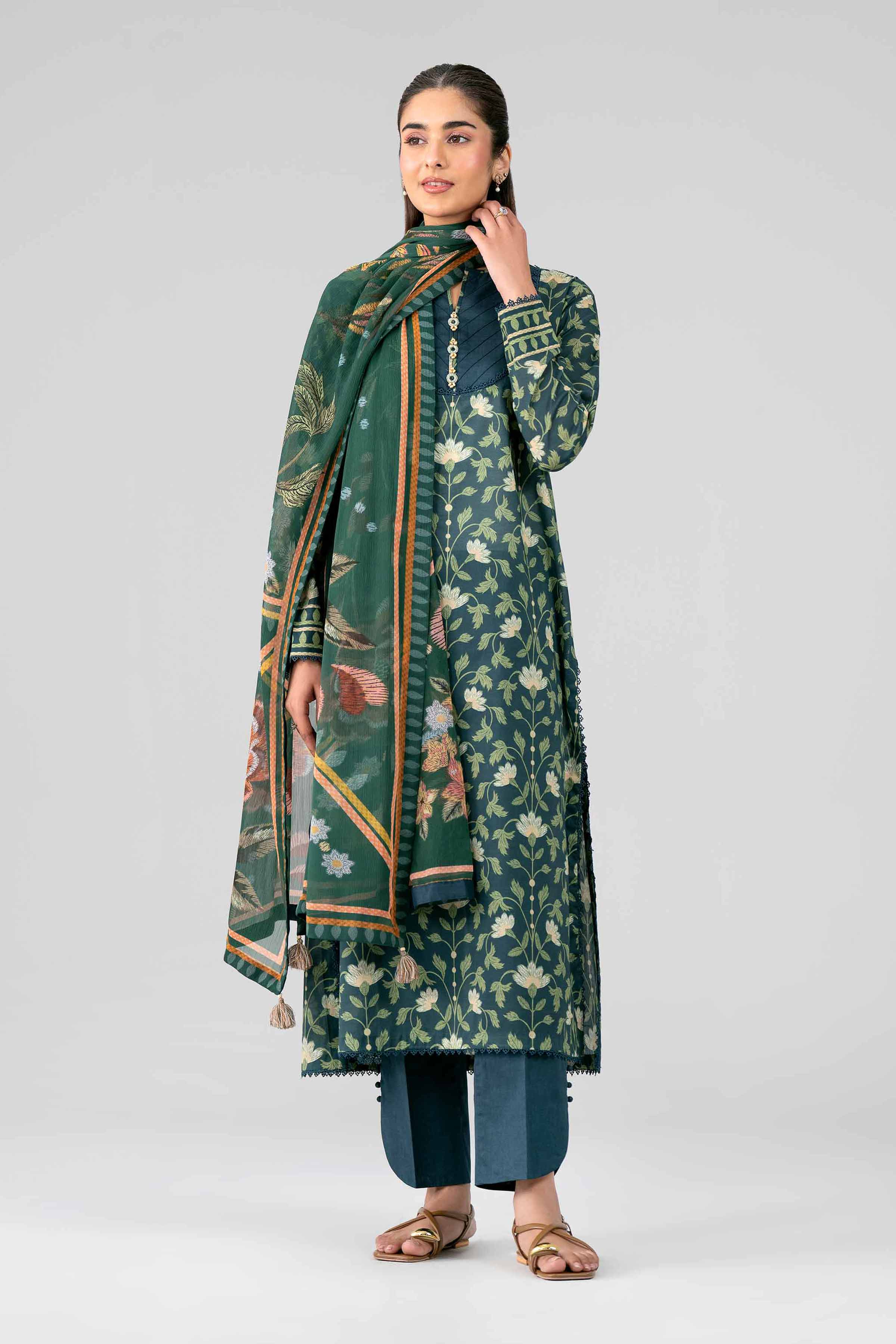 3 Piece - Digital Printed Suit - 42601768 for Women - Unstitched Collection | Nishat | Shop Online