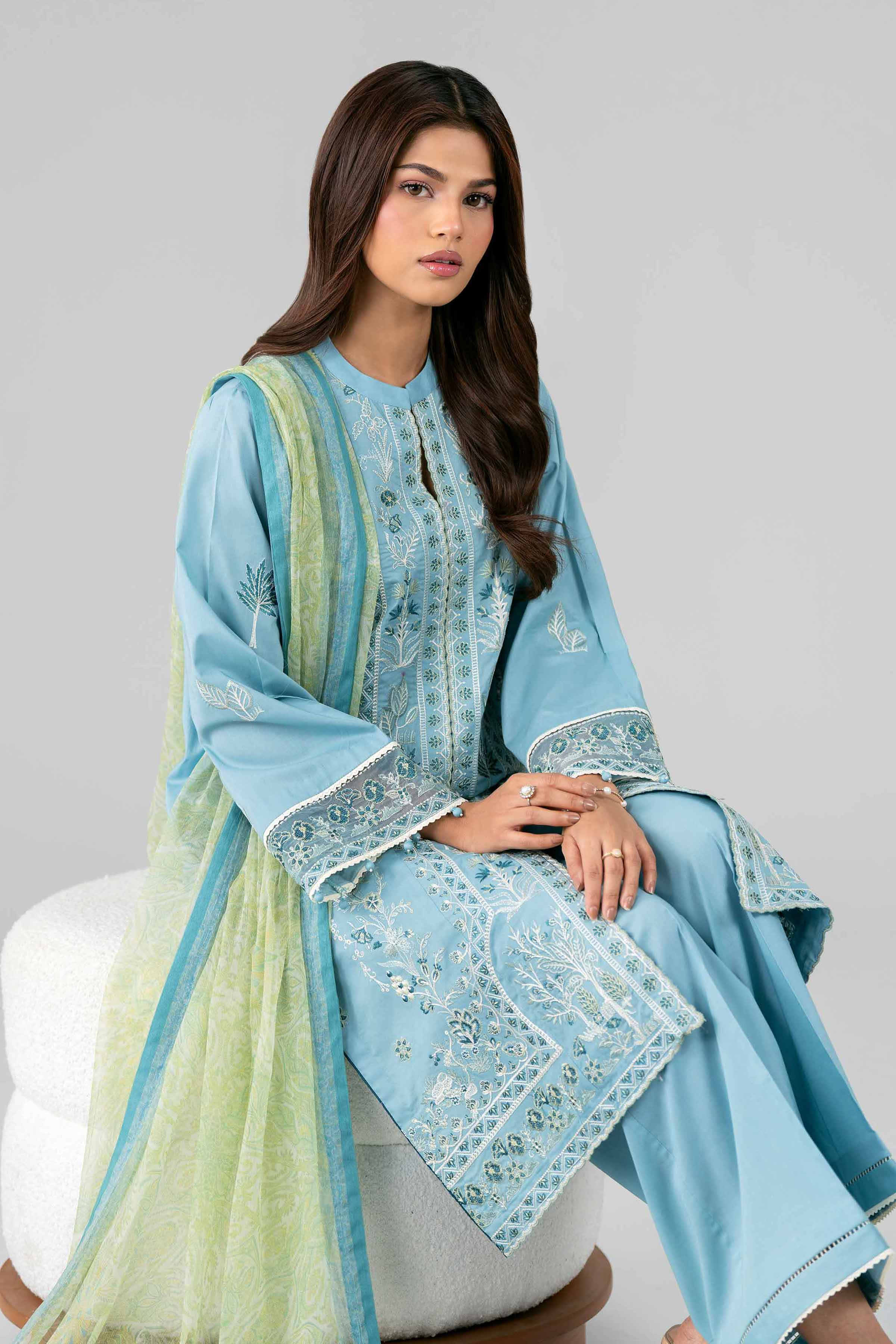 3 Piece - Digital Printed Embroidered Suit - 42601776 for Women - Unstitched Collection | Nishat | Shop Online
