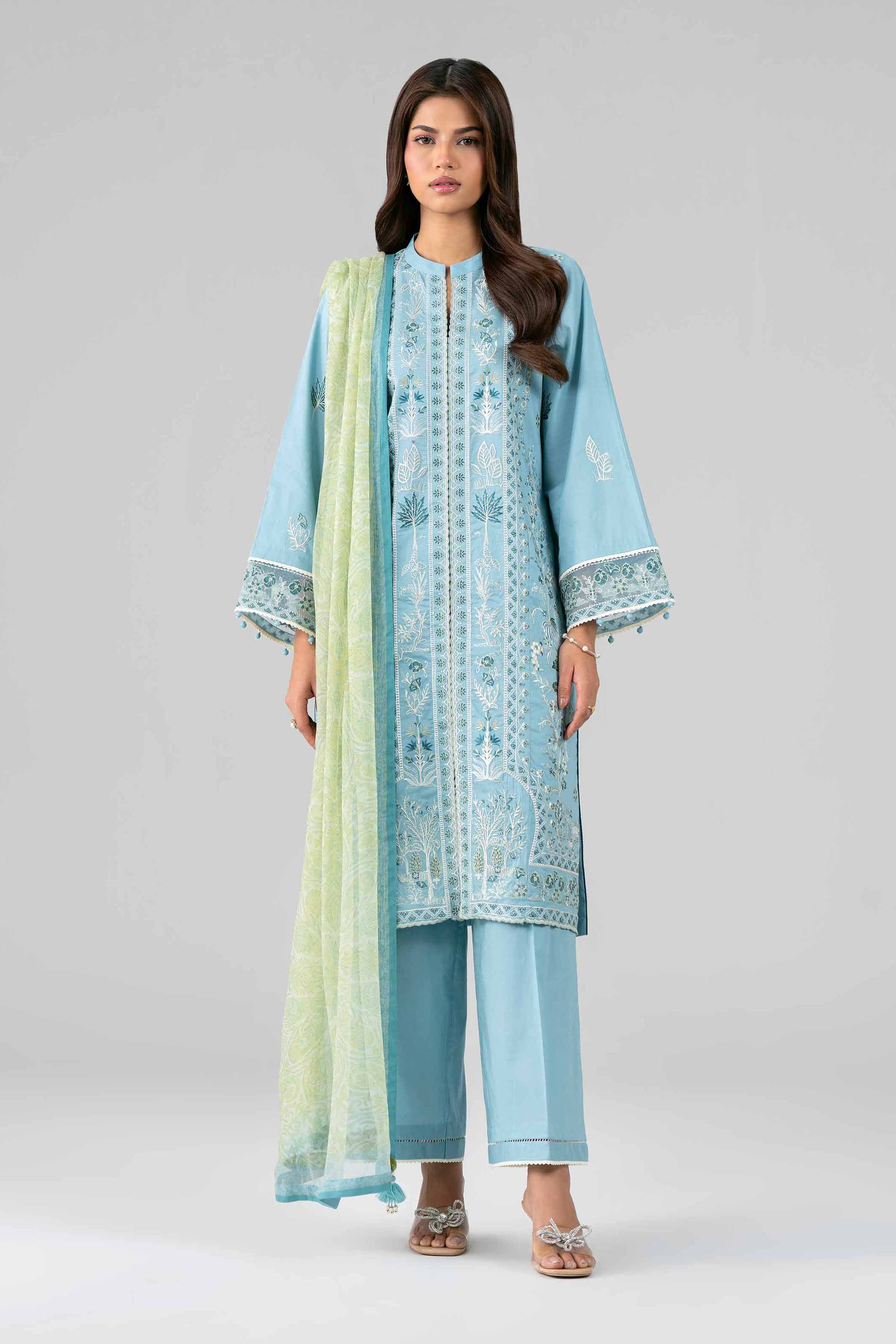 3 Piece - Digital Printed Embroidered Suit - 42601776 for Women - Unstitched Collection | Nishat | Shop Online