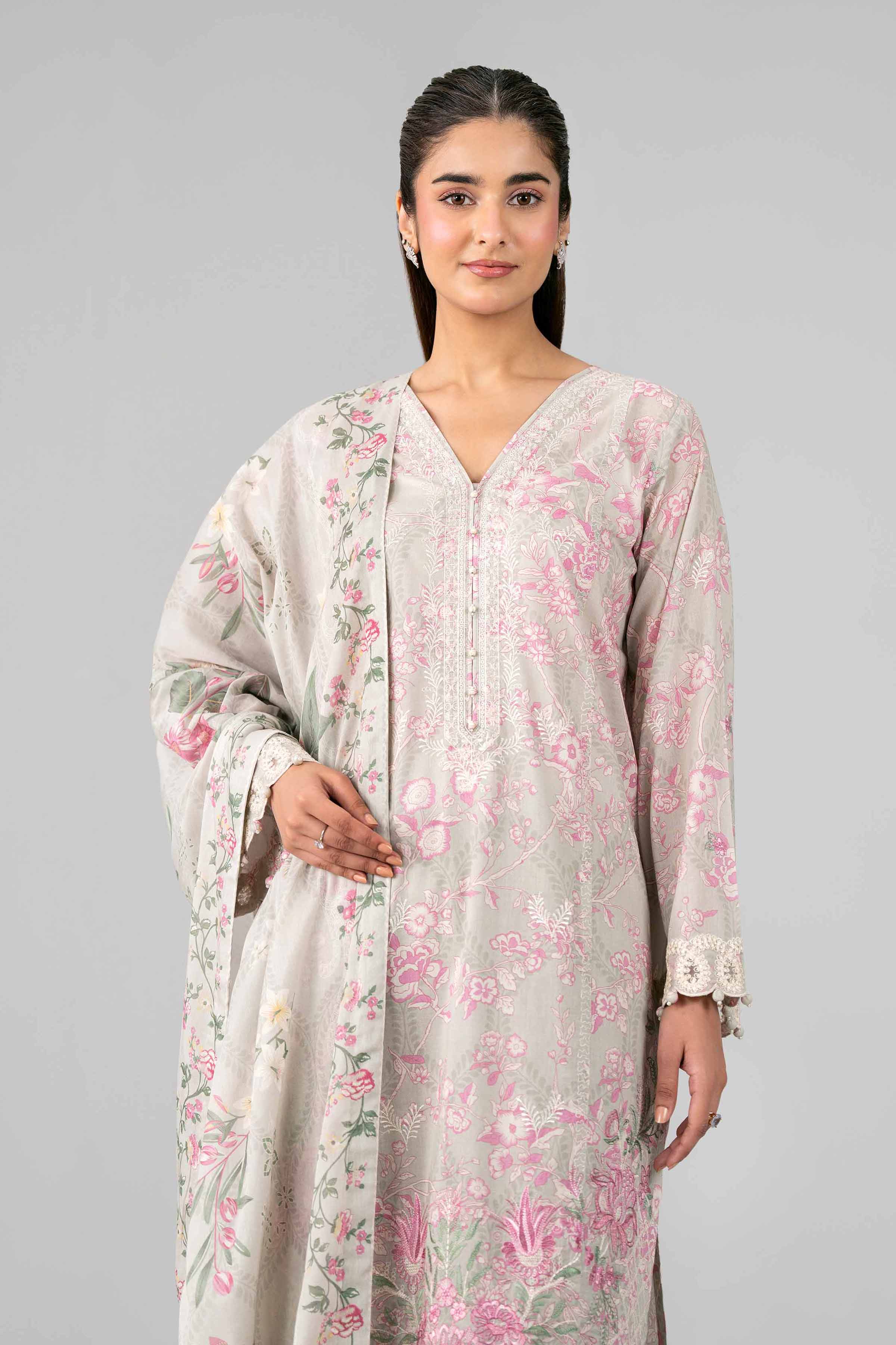 3 Piece - Printed Embroidered Suit - 42601780 for Women - Unstitched Collection | Nishat | Shop Online