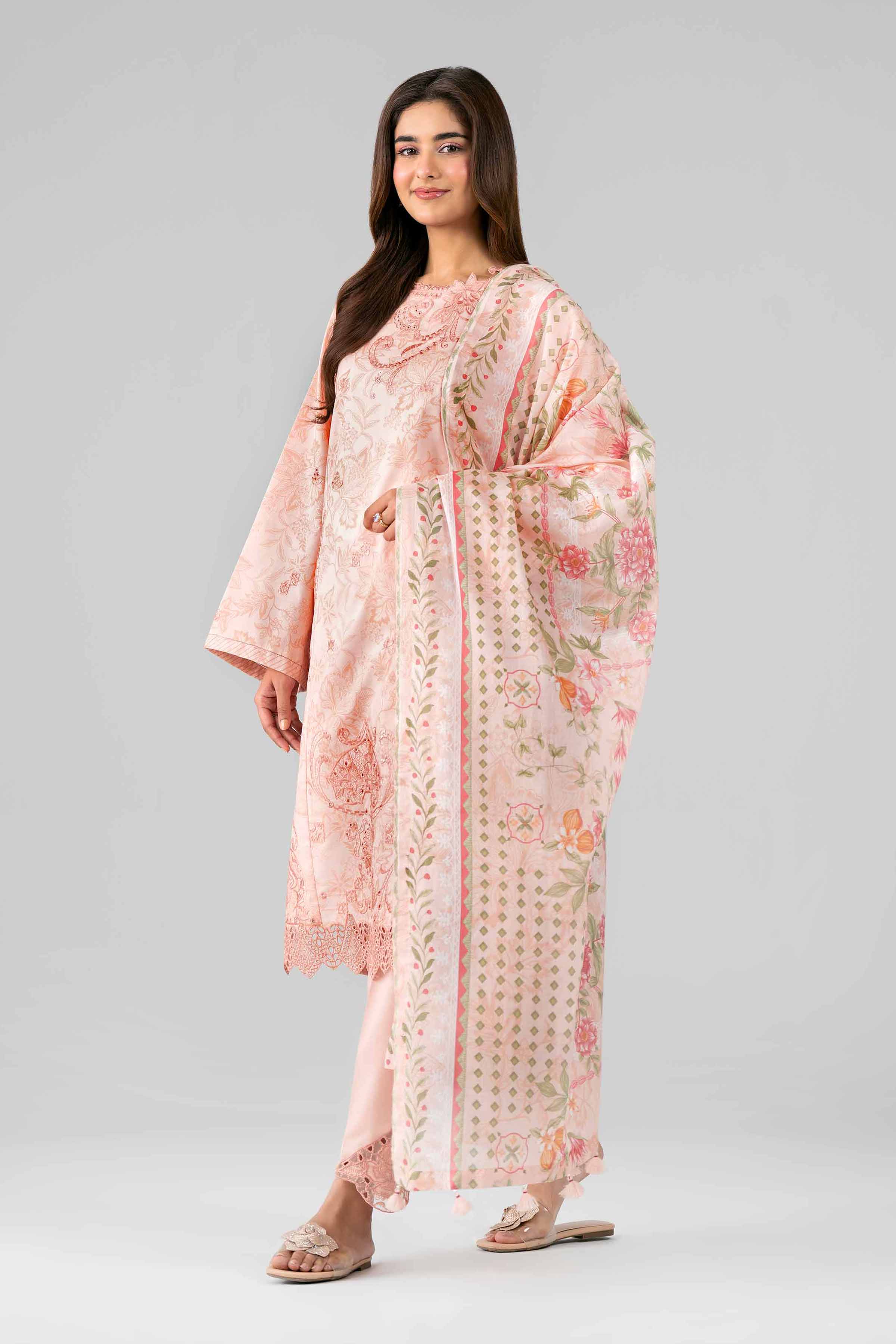 3 Piece - Printed Embroidered Suit - 42601781 for Women - Unstitched Collection | Nishat | Shop Online