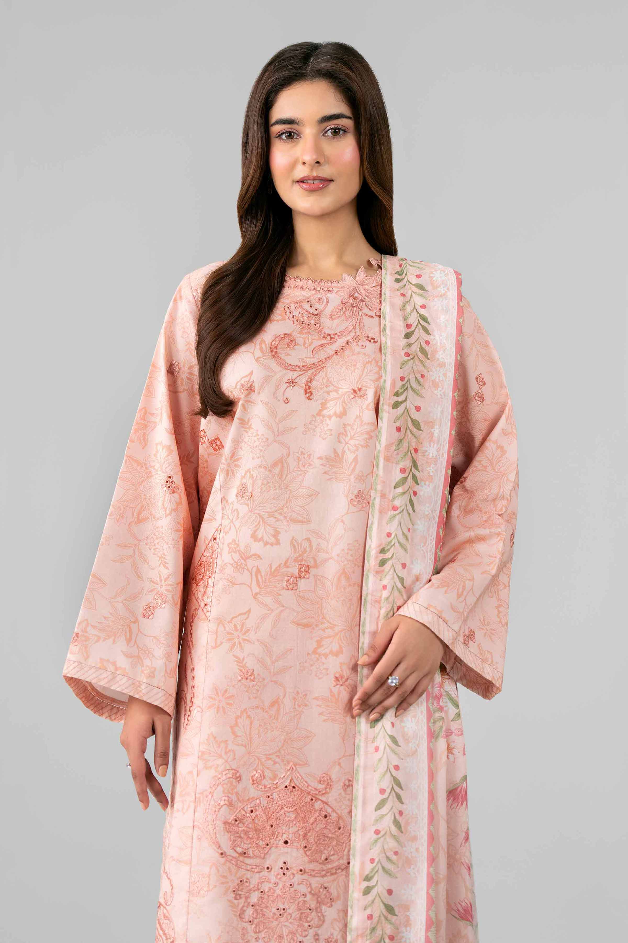 3 Piece - Printed Embroidered Suit - 42601781 for Women - Unstitched Collection | Nishat | Shop Online