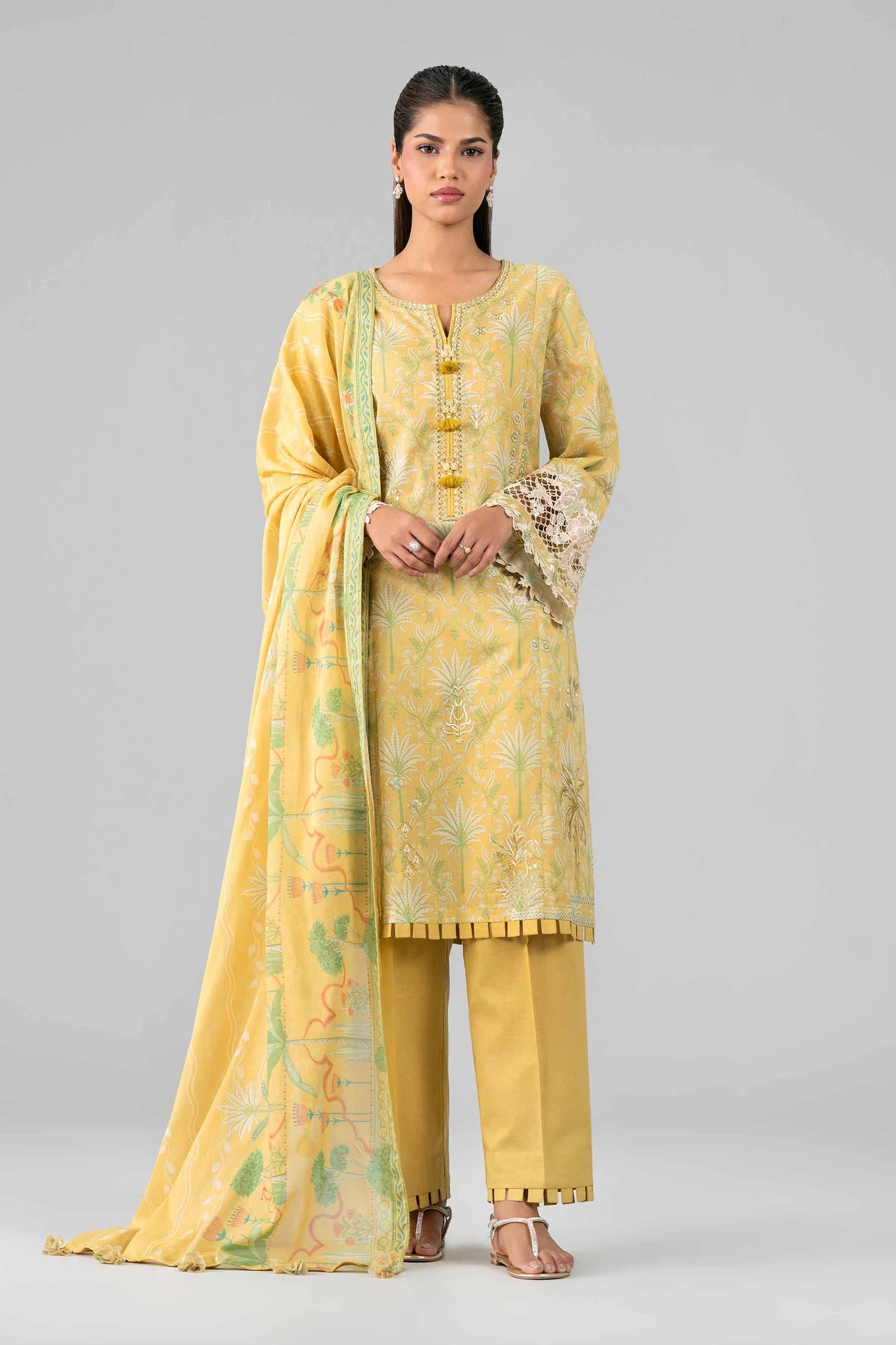 3 Piece - Printed Embroidered Suit - 42601782 for Women - Unstitched Collection | Nishat | Shop Online