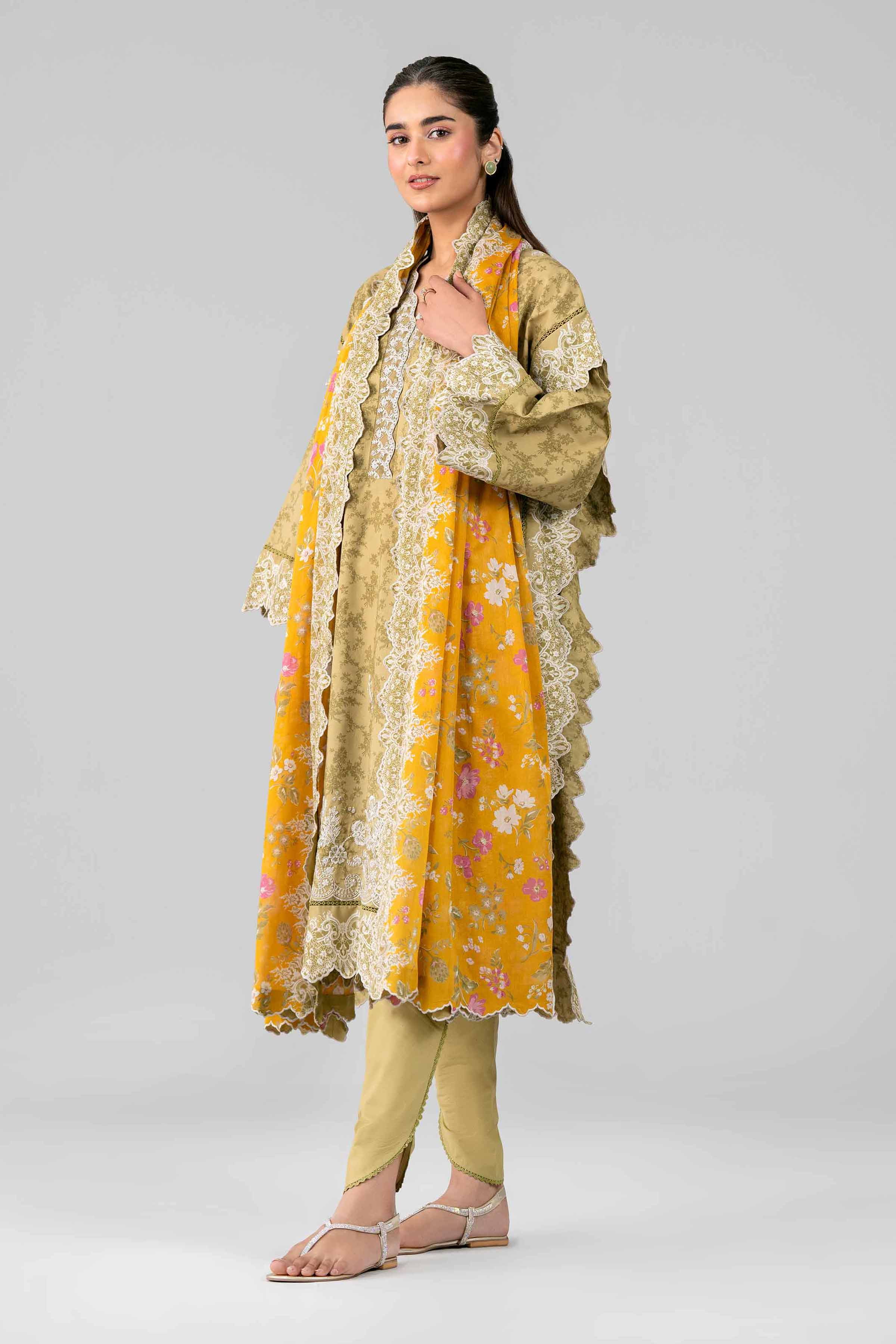 3 Piece - Printed Embroidered Suit - 42601785 for Women - Unstitched Collection | Nishat | Shop Online