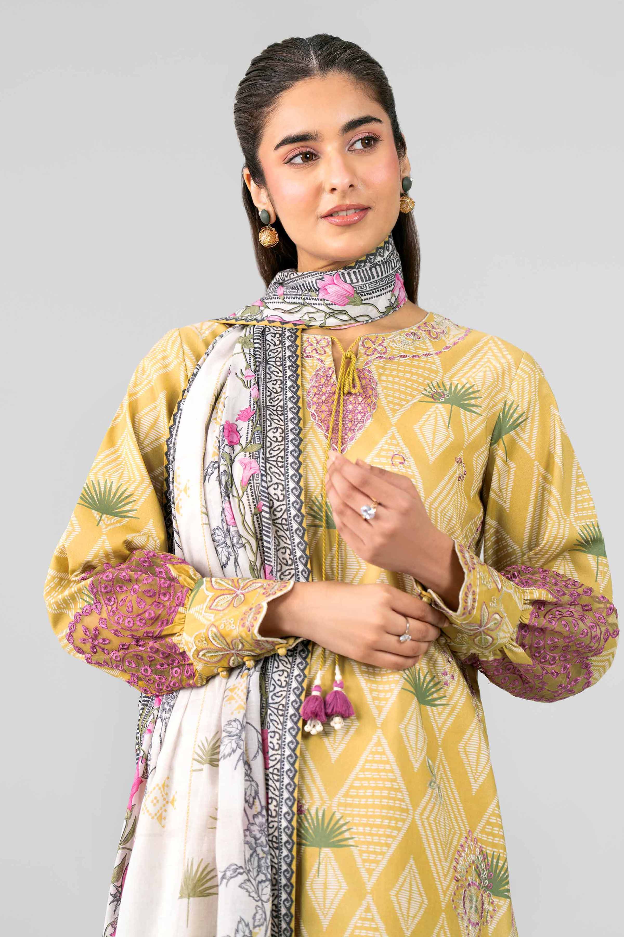 3 Piece - Printed Embroidered Suit - 42601788 for Women - Unstitched Collection | Nishat | Shop Online