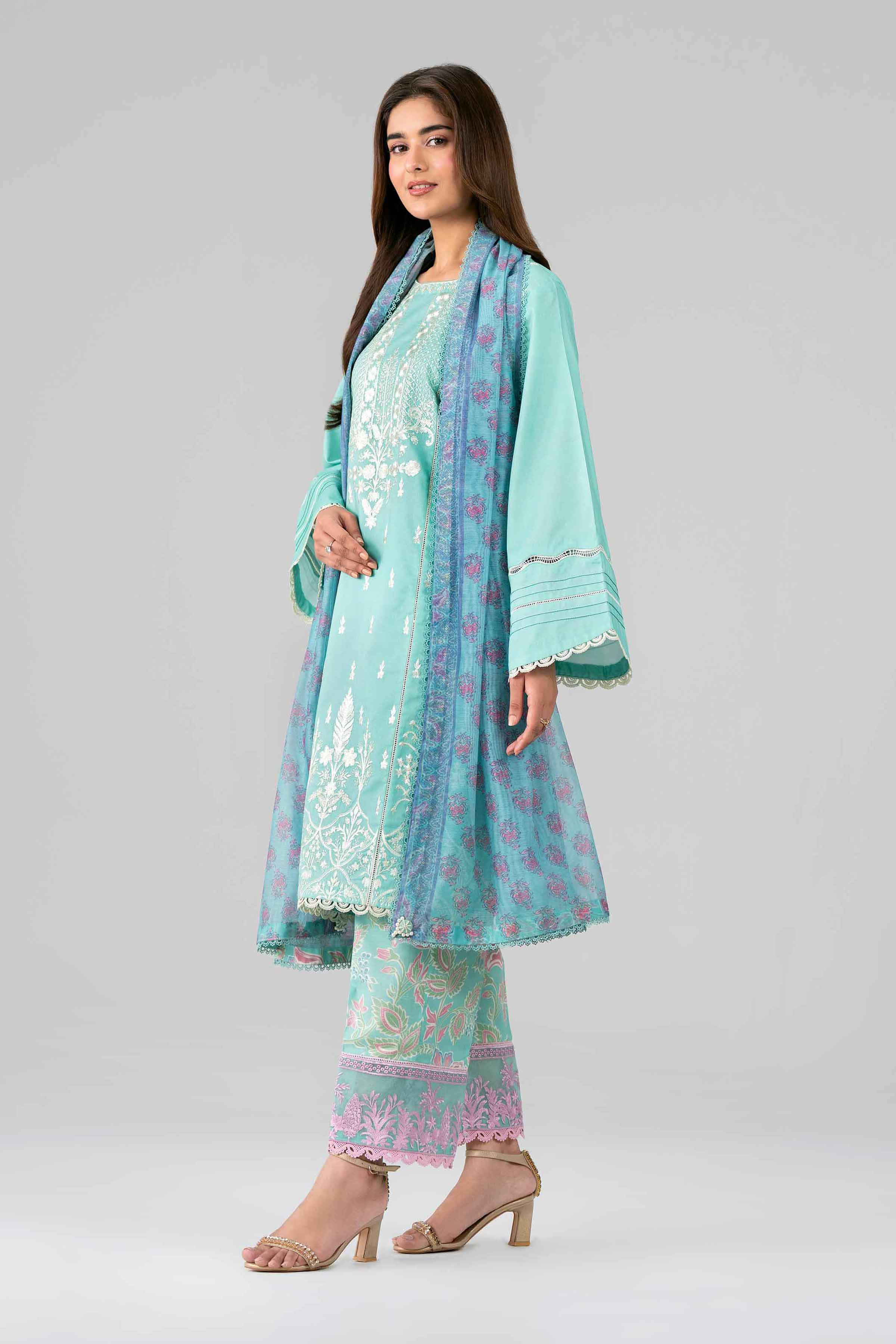 3 Piece - Printed Embroidered Suit - 42601790 for Women - Unstitched Collection | Nishat | Shop Online