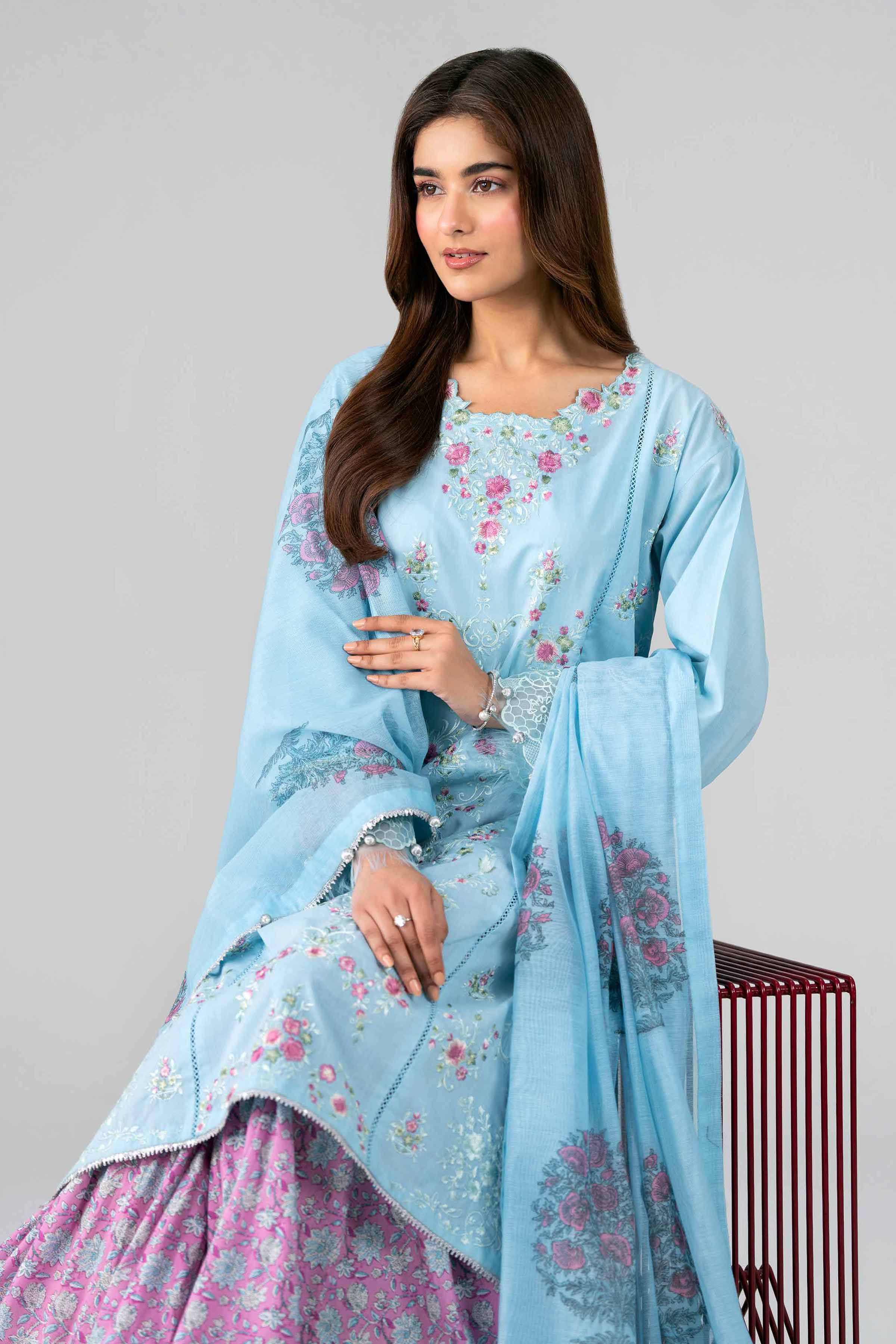 3 Piece - Printed Embroidered Suit - 42601791 for Women - Unstitched Collection | Nishat | Shop Online
