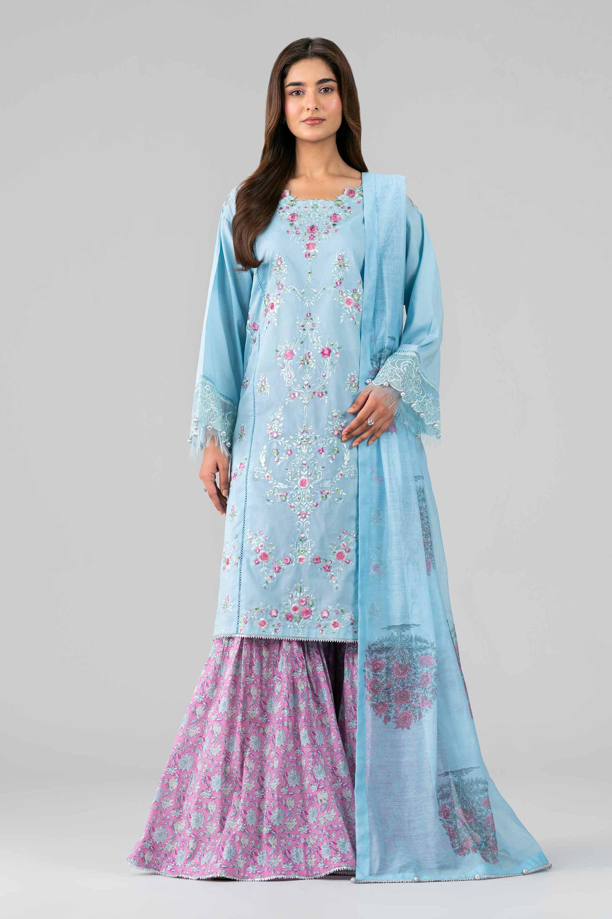 3 Piece - Printed Embroidered Suit - 42601791 for Women - Unstitched Collection | Nishat | Shop Online