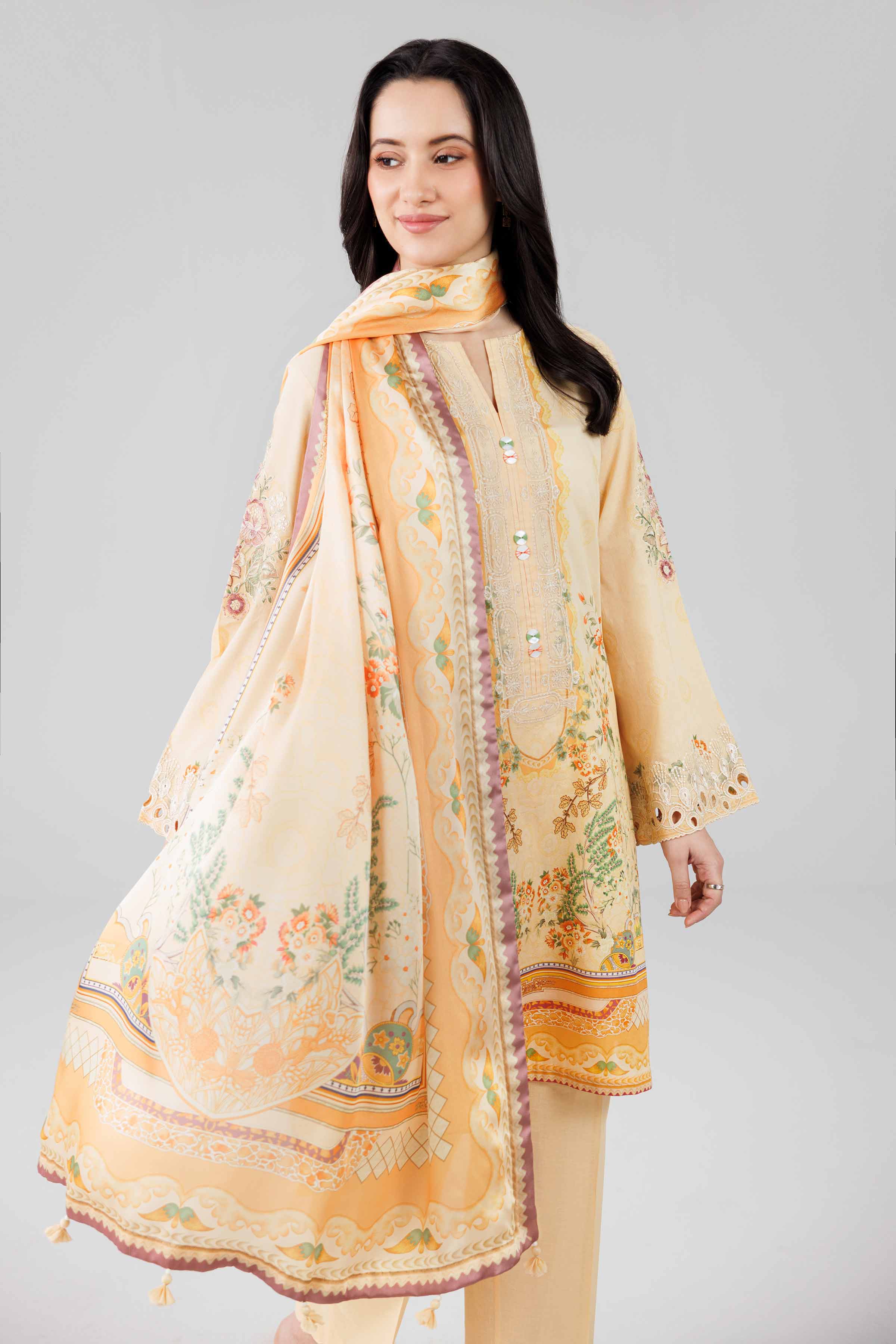 3 Piece - Digital Printed Embroidered Suit - 42601798 for Women - Unstitched Collection | Nishat | Shop Online