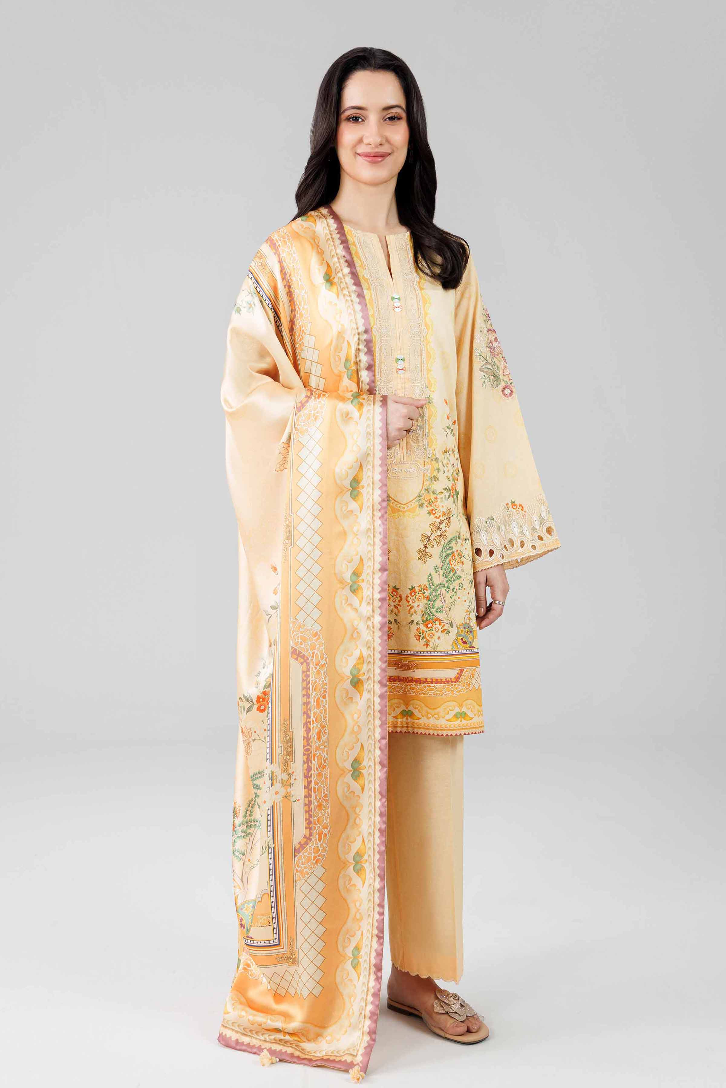 3 Piece - Digital Printed Embroidered Suit - 42601798 for Women - Unstitched Collection | Nishat | Shop Online