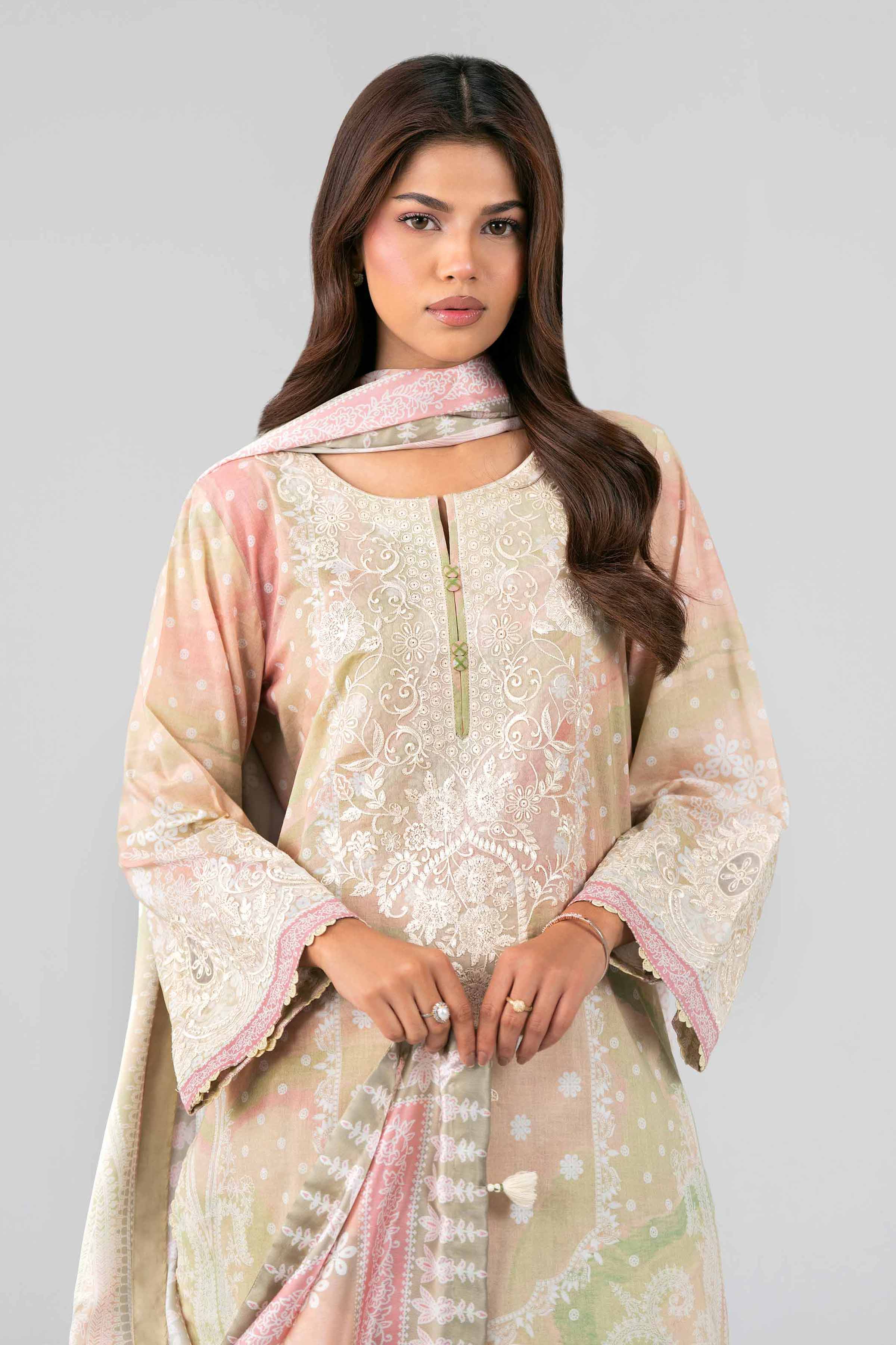 3 Piece - Digital Printed Embroidered Suit - 42601803 for Women - Unstitched Collection | Nishat | Shop Online
