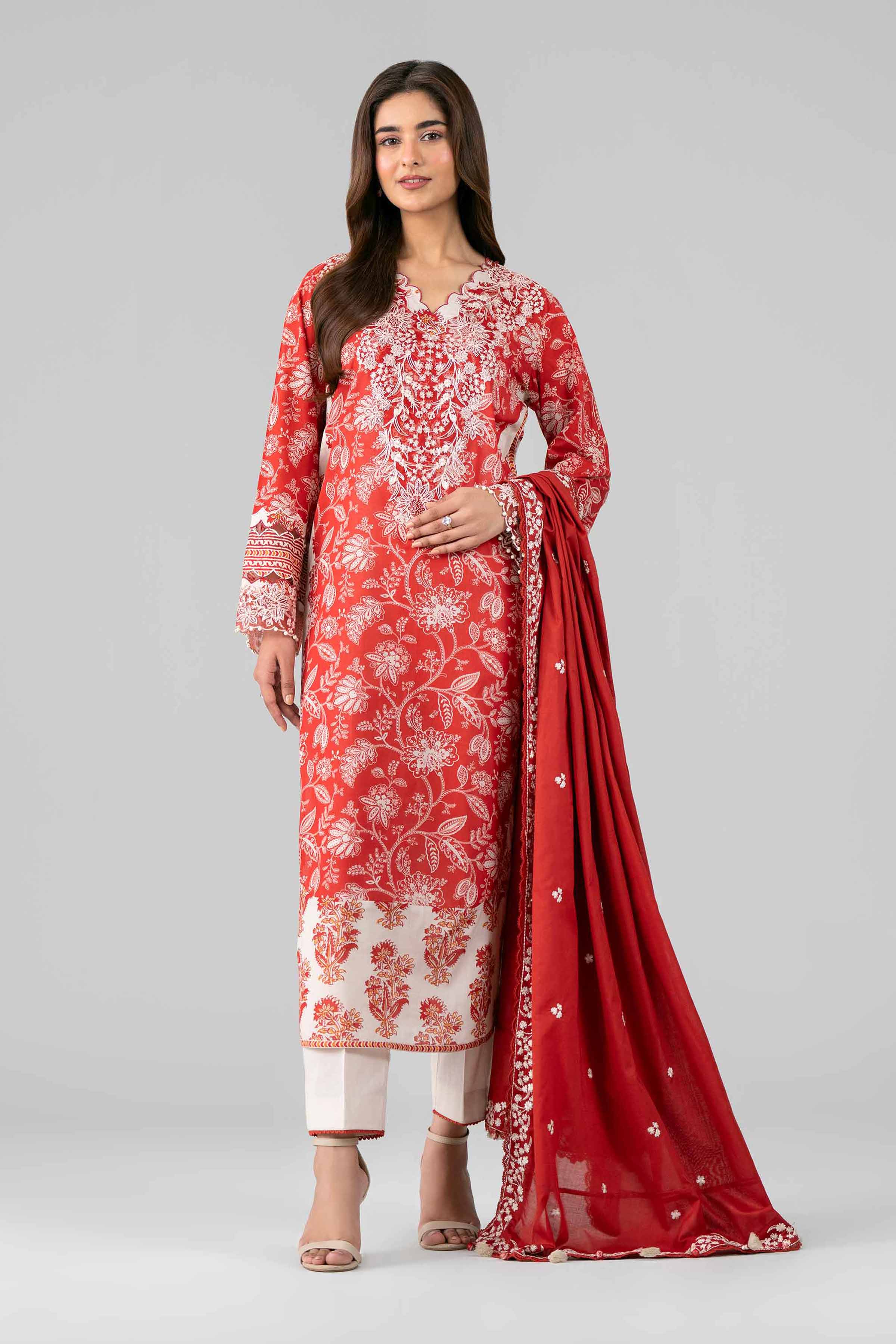 3 Piece - Printed Embroidered Suit - 42601815 for Women - Unstitched Collection | Nishat | Shop Online
