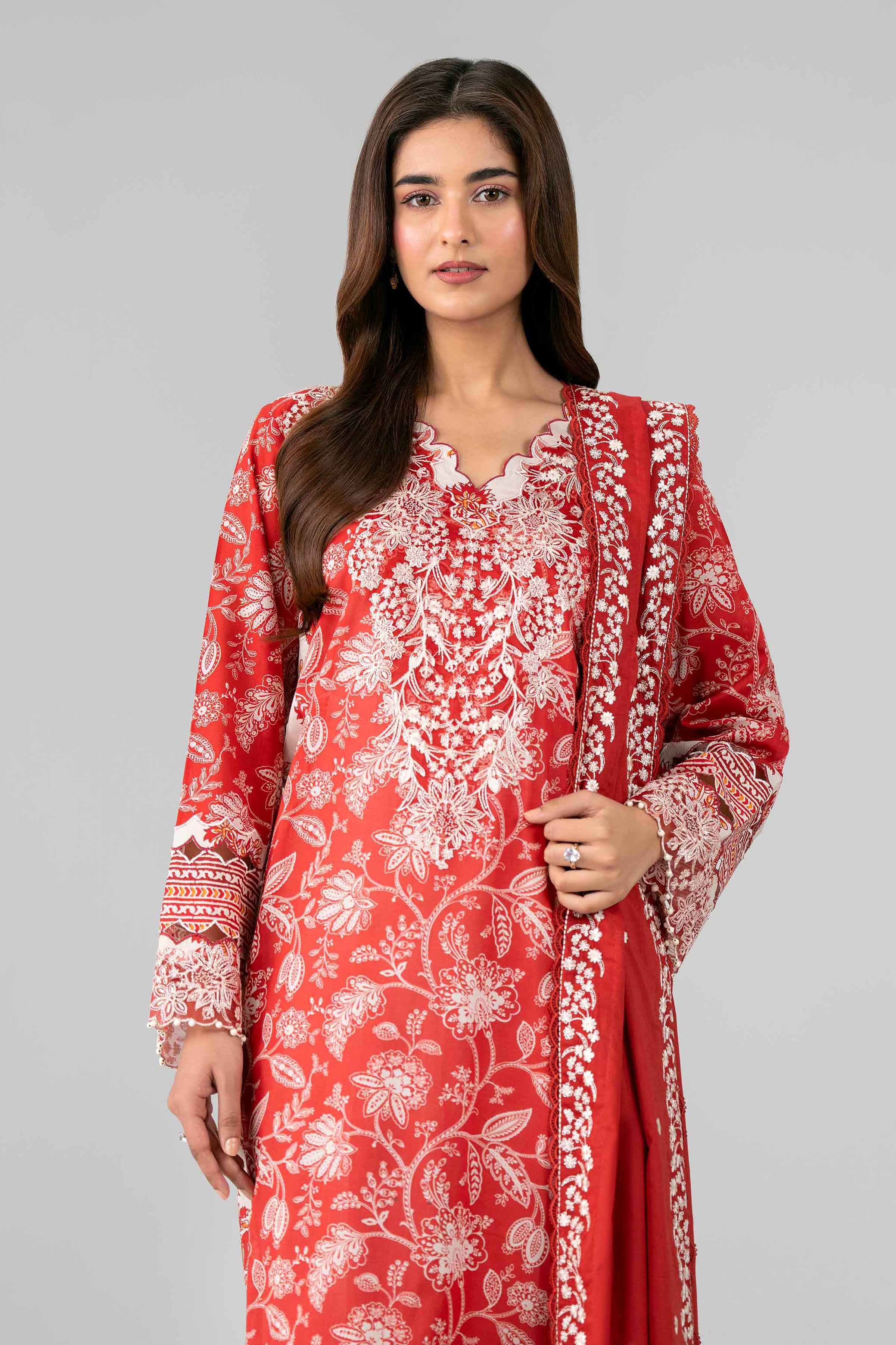 3 Piece - Printed Embroidered Suit - 42601815 for Women - Unstitched Collection | Nishat | Shop Online
