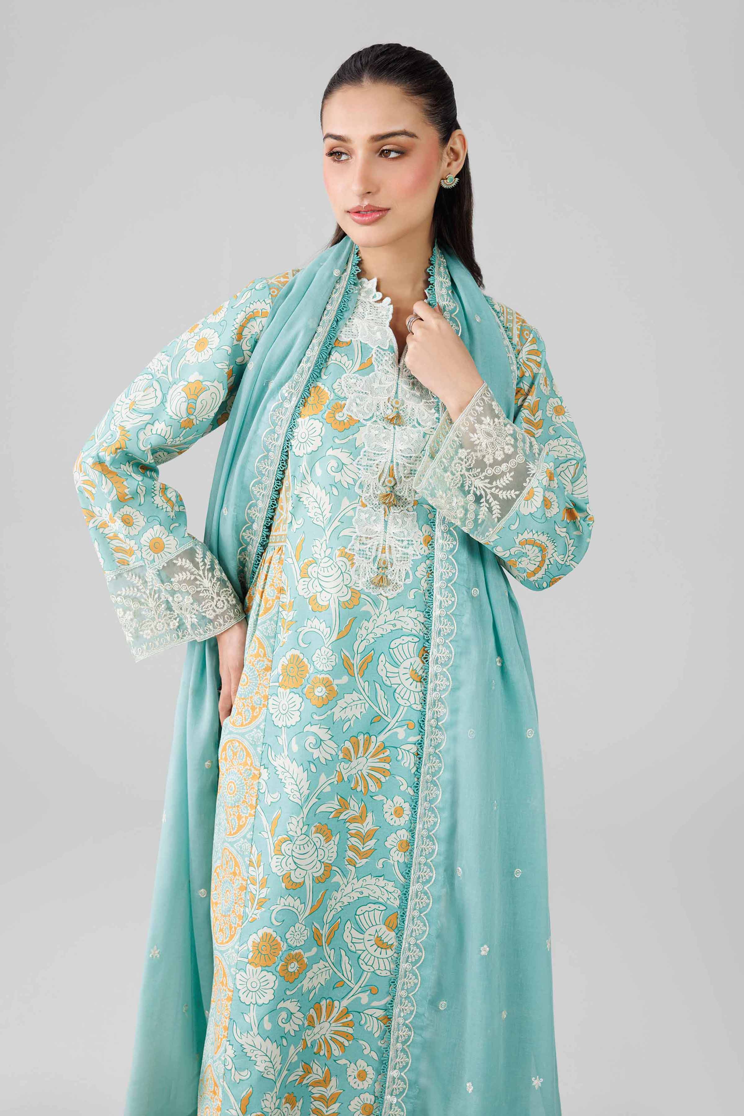 3 Piece - Printed Embroidered Suit - 42601817 for Women - Unstitched Collection | Nishat | Shop Online
