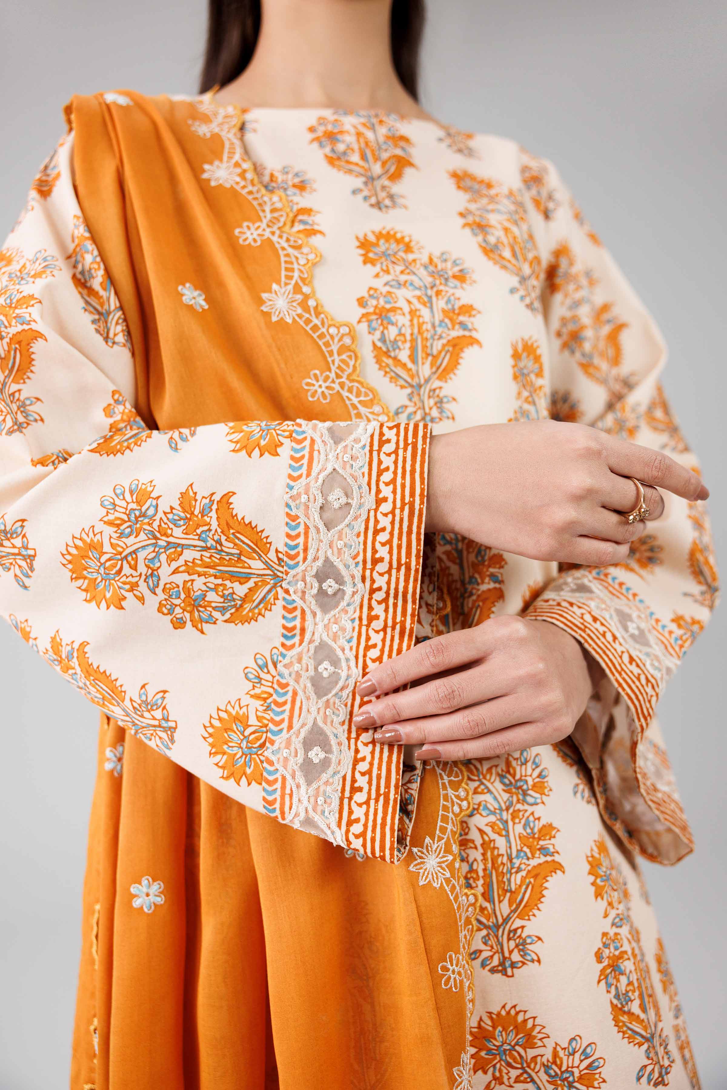3 Piece - Printed Embroidered Suit - 42601822 for Women - Unstitched Collection | Nishat | Shop Online