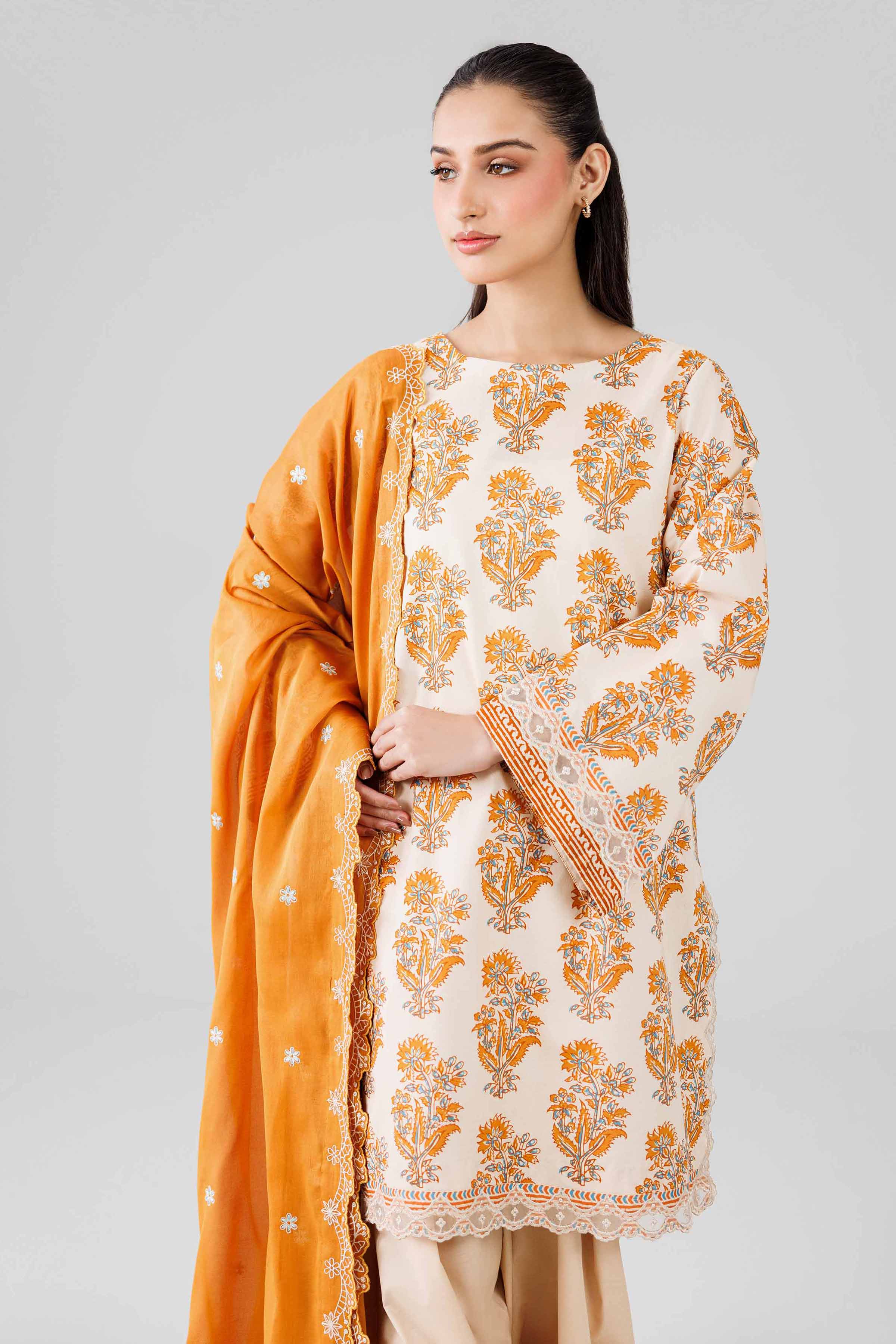 3 Piece - Printed Embroidered Suit - 42601822 for Women - Unstitched Collection | Nishat | Shop Online