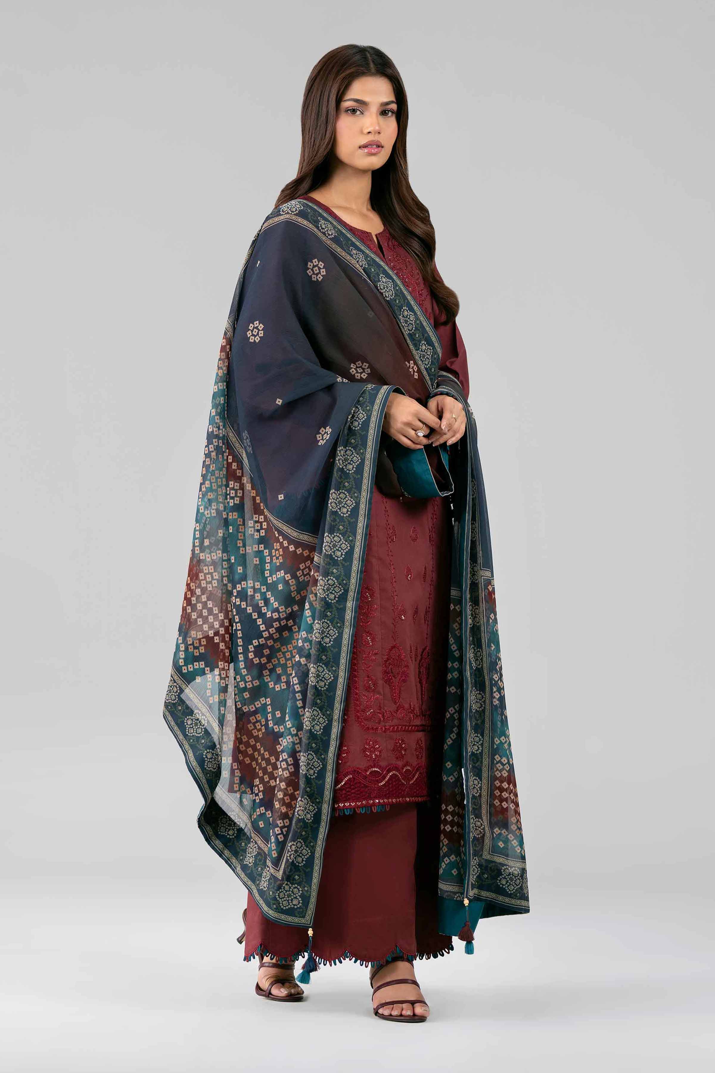 3 Piece - Digital Printed Embroidered Suit - 42601828 for Women - Unstitched Collection | Nishat | Shop Online