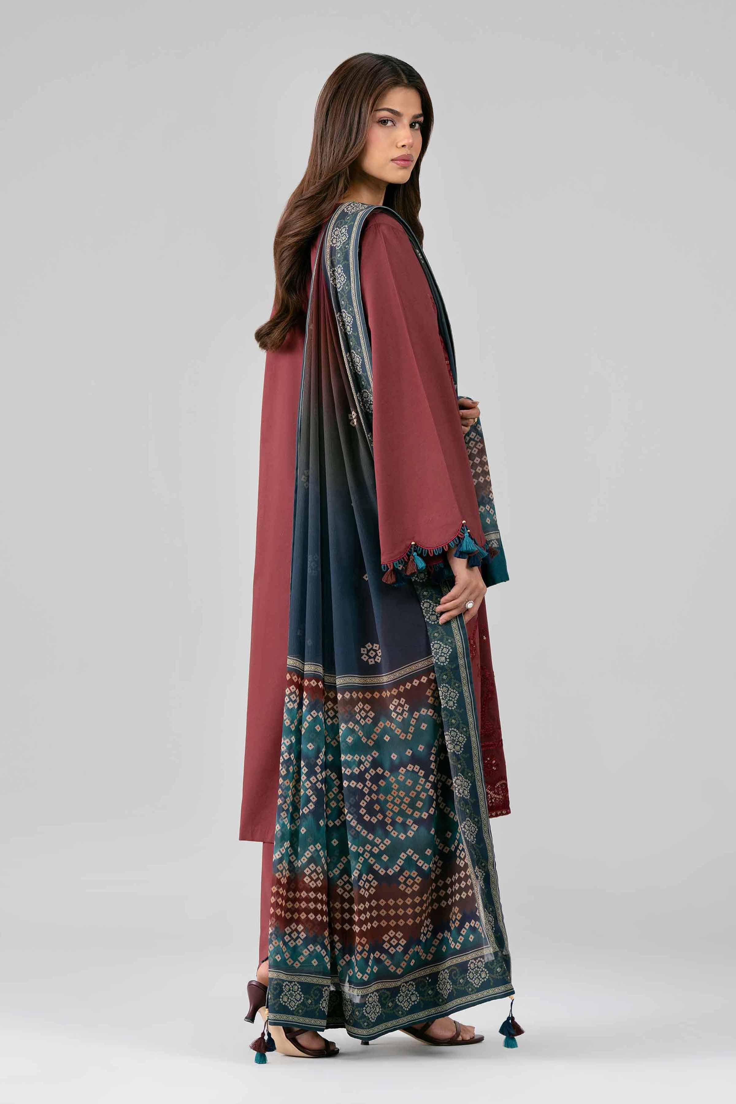 3 Piece - Digital Printed Embroidered Suit - 42601828 for Women - Unstitched Collection | Nishat | Shop Online