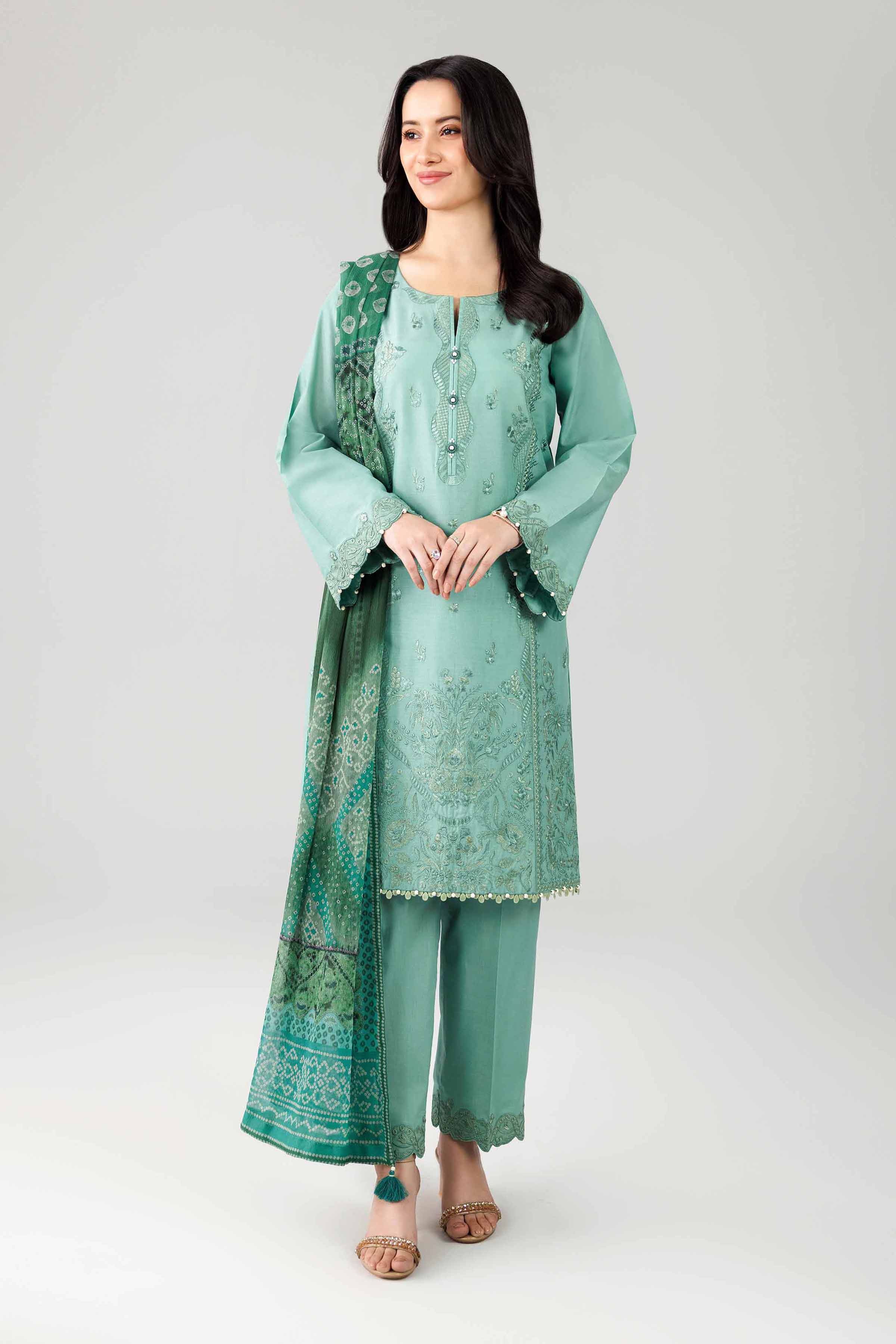 3 Piece - Digital Printed Embroidered Suit - 42601830 for Women - Unstitched Collection | Nishat | Shop Online