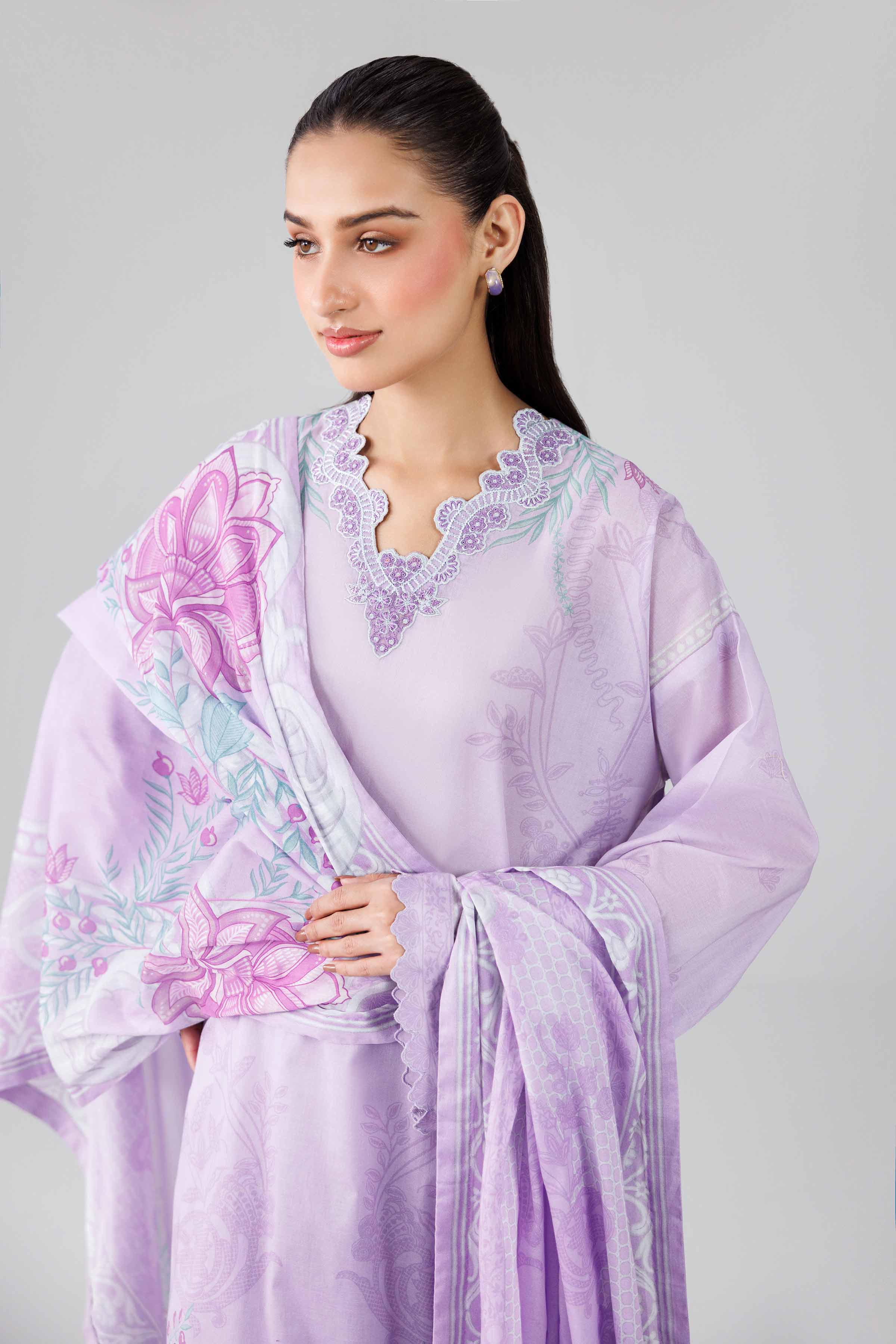 3 Piece - Digital Printed Embroidered Suit - 42601836 for Women - Unstitched Collection | Nishat | Shop Online