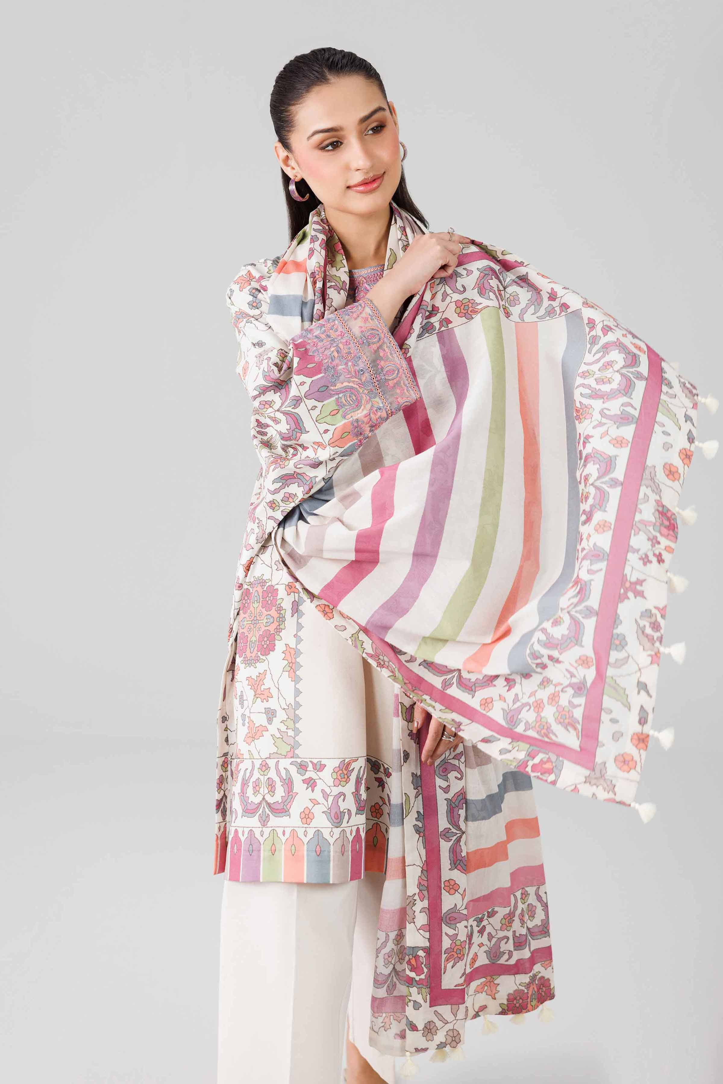 3 Piece - Digital Printed Embroidered Suit - 42601837 for Women - Unstitched Collection | Nishat | Shop Online