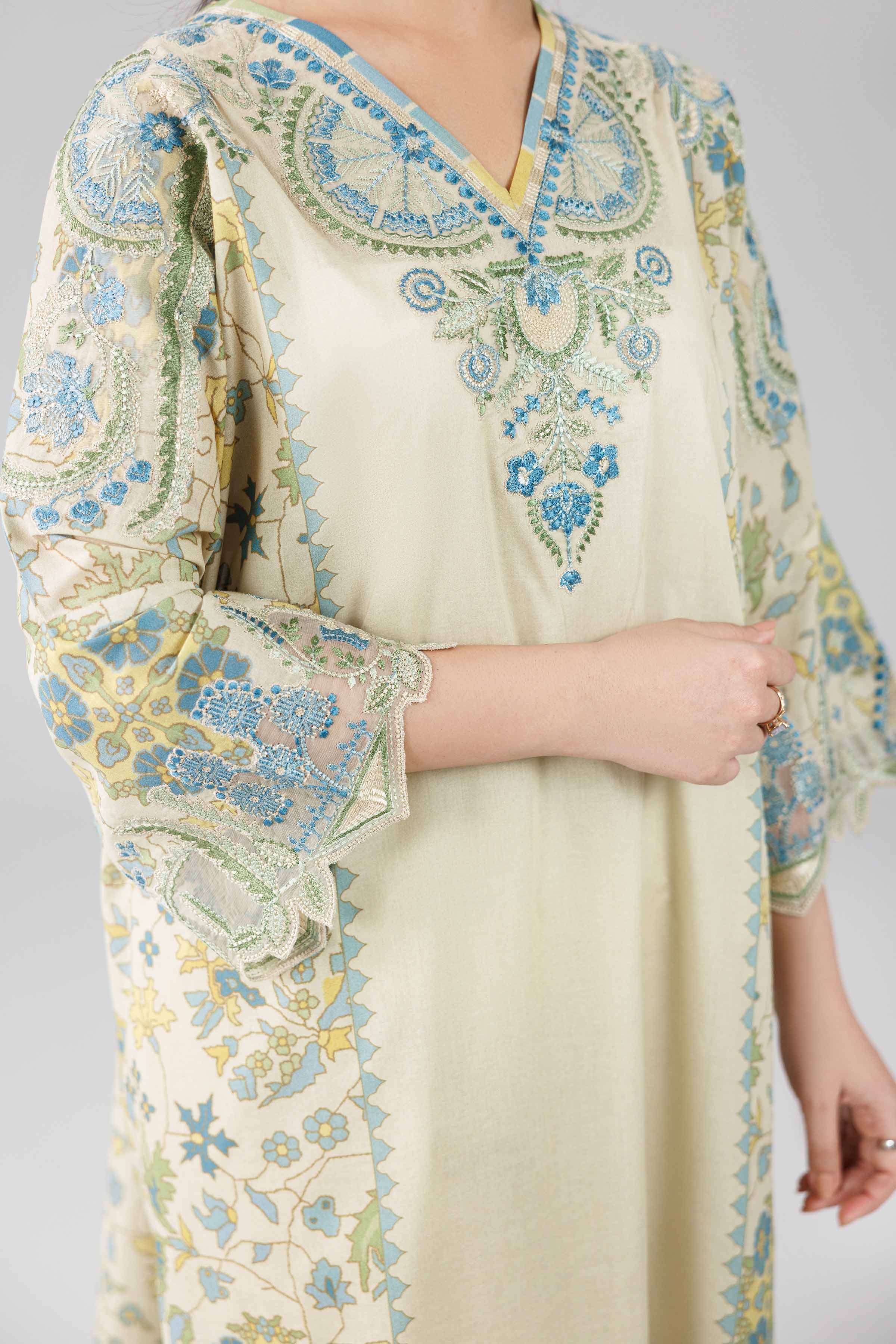 3 Piece - Digital Printed Embroidered Suit - 42601838 for Women - Unstitched Collection | Nishat | Shop Online