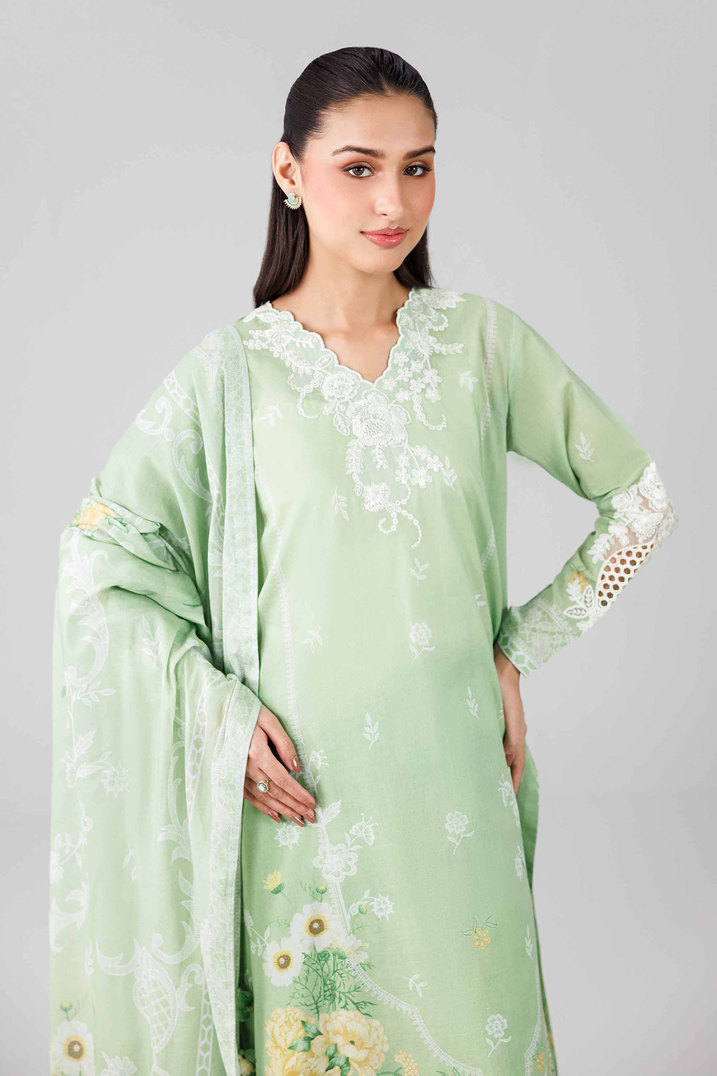 3 Piece - Digital Printed Embroidered Suit - 42601840 for Women - Unstitched Collection | Nishat | Shop Online