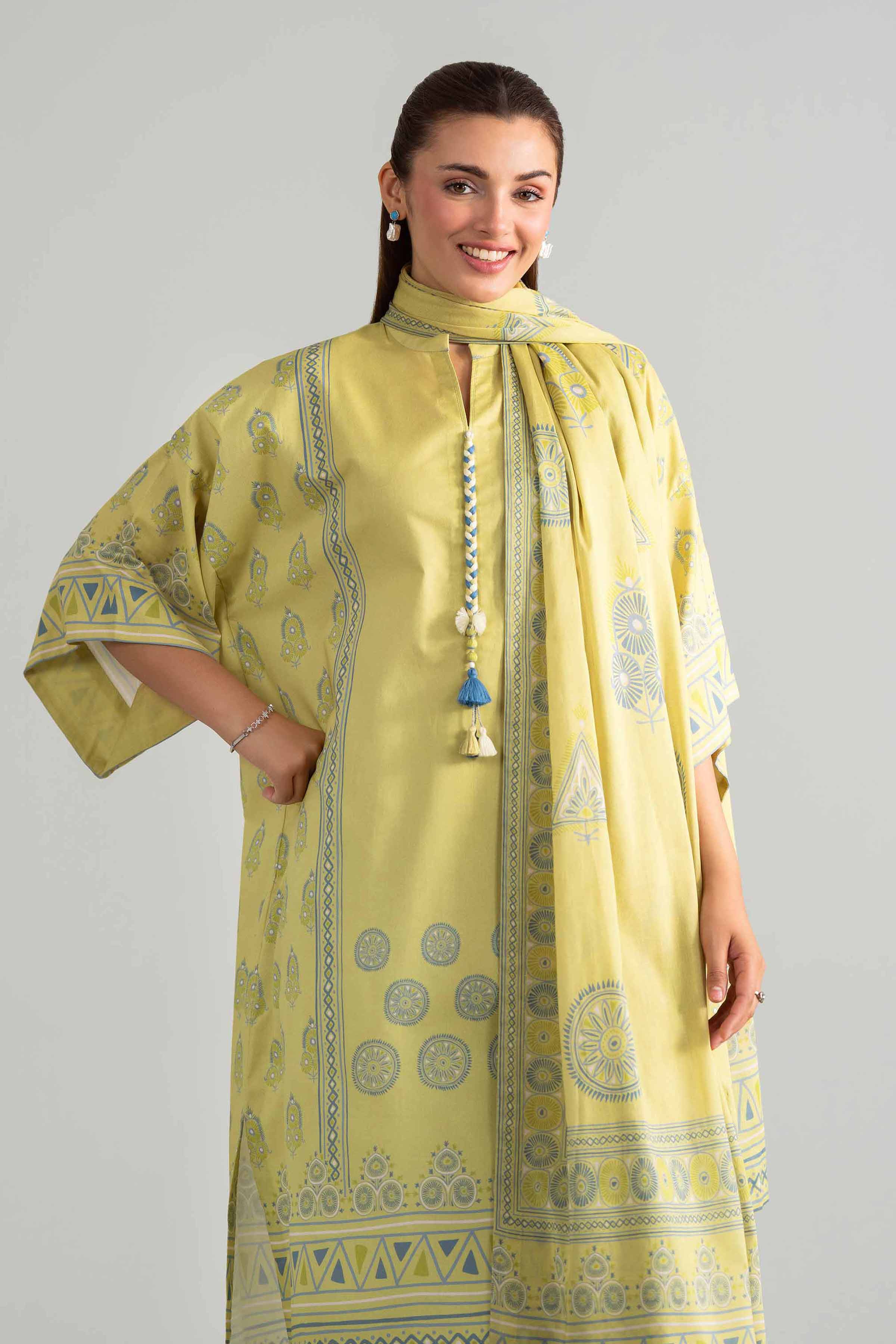 3 Piece - Digital Printed Suit - 42601844 for Women - Unstitched Collection | Nishat | Shop Online