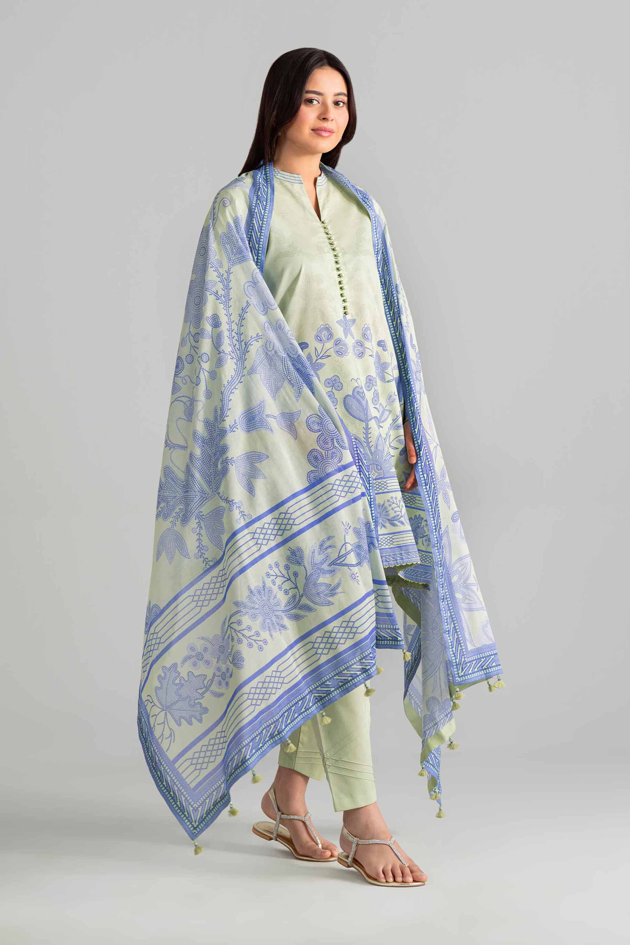 3 Piece - Digital Printed Suit - 42601846